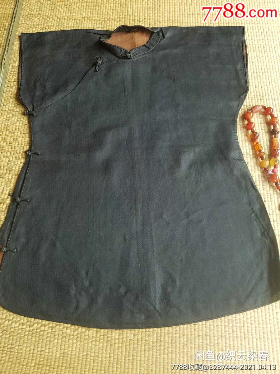 百年古董全新香云纱大襟衣服