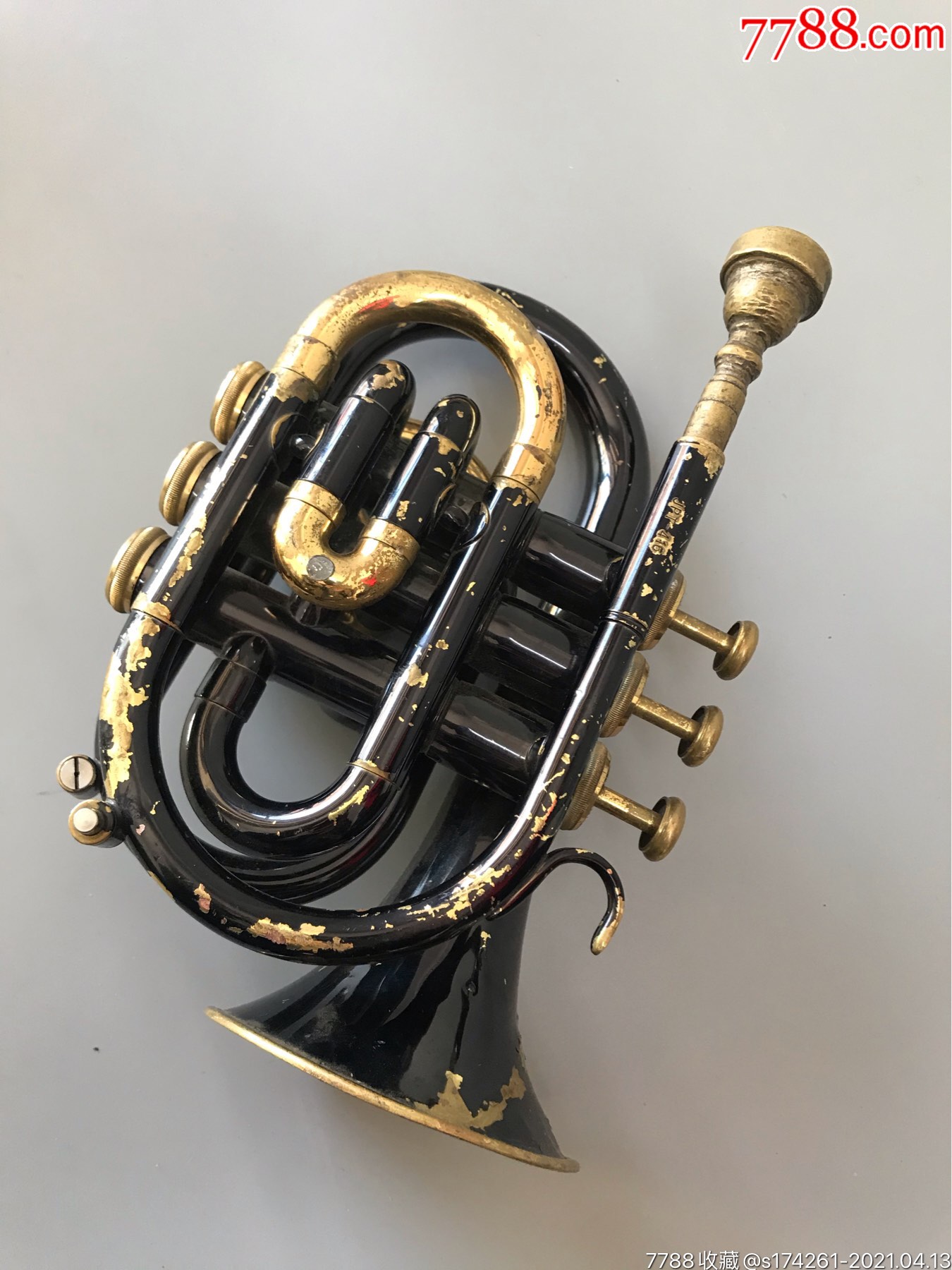 台湾给美军做的军乐队军号-长号/圆号/短号-7788收藏