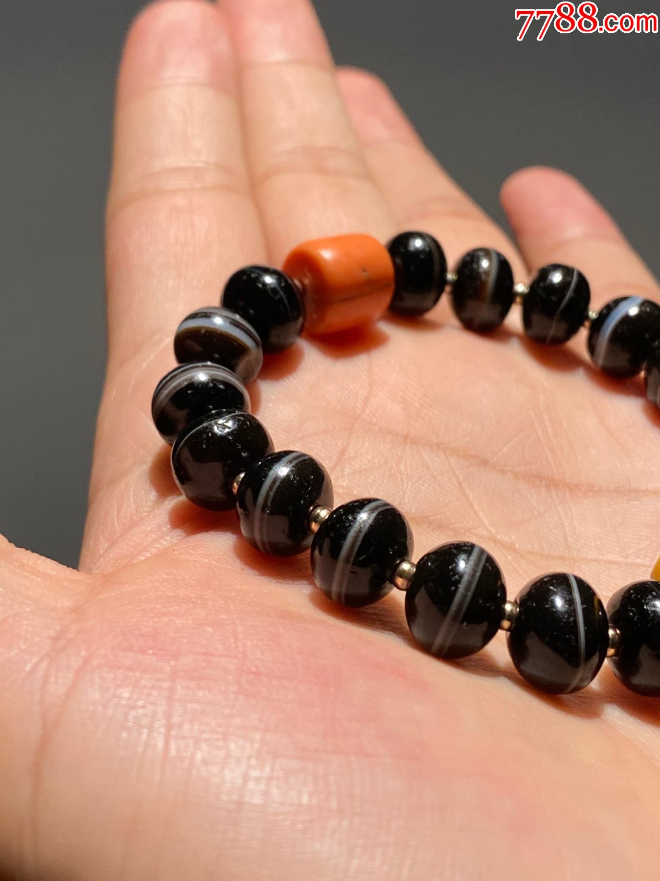 一线药师珠老药师珠手串老线珠天珠手串藏传文玩蜜蜡