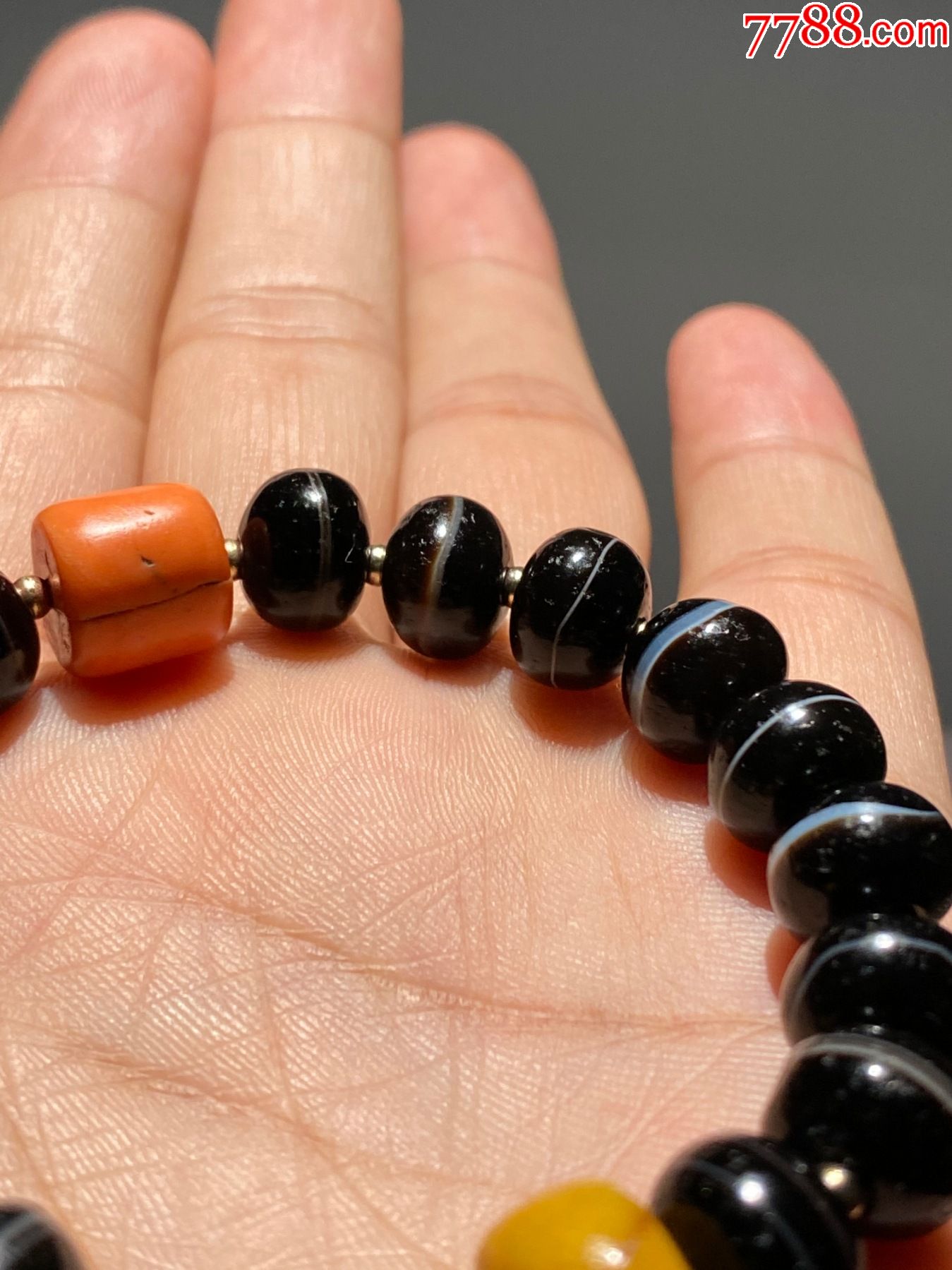 一线药师珠老药师珠手串老线珠天珠手串藏传文玩蜜蜡