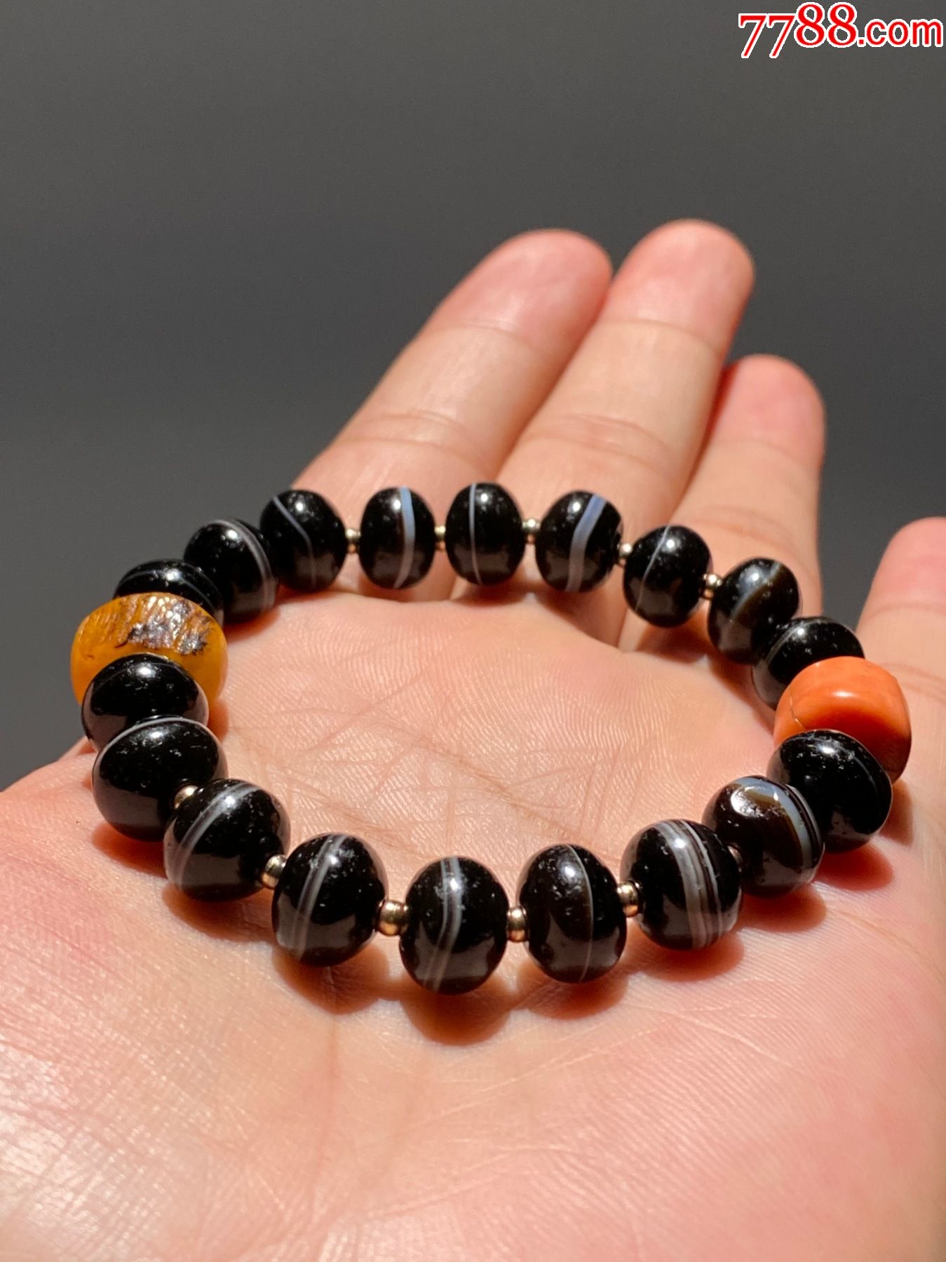 一线药师珠老药师珠手串老线珠天珠手串藏传文玩蜜蜡