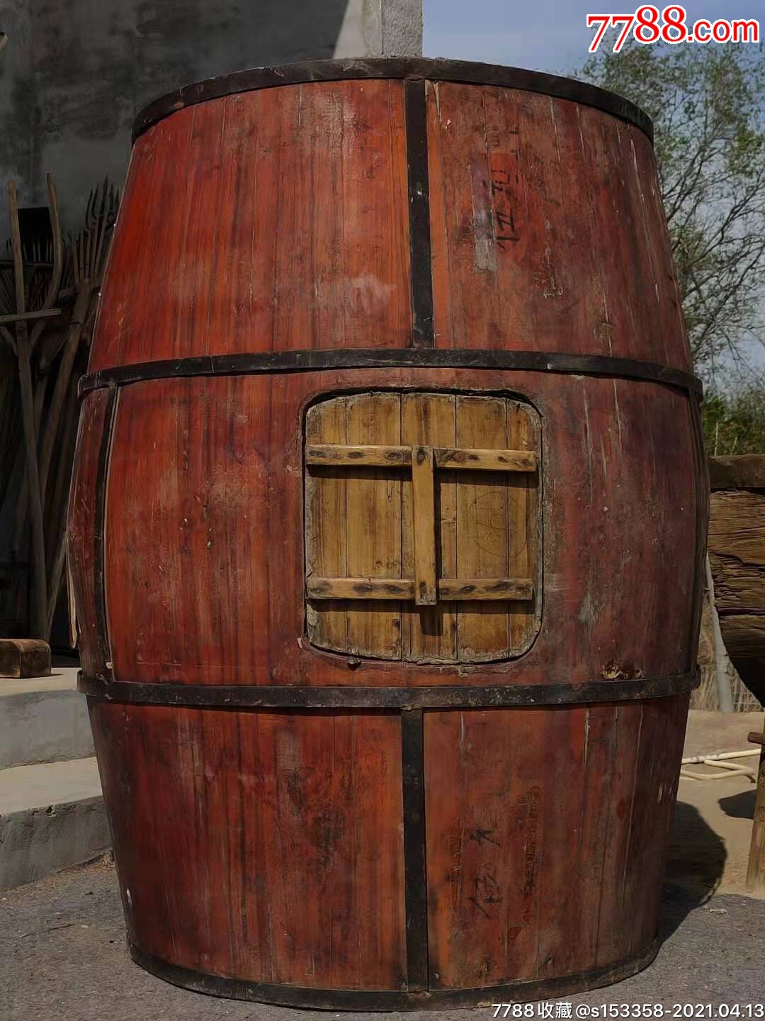 民俗精品压酒糟用的大型酒槽,特大号盛酒用的酒桶