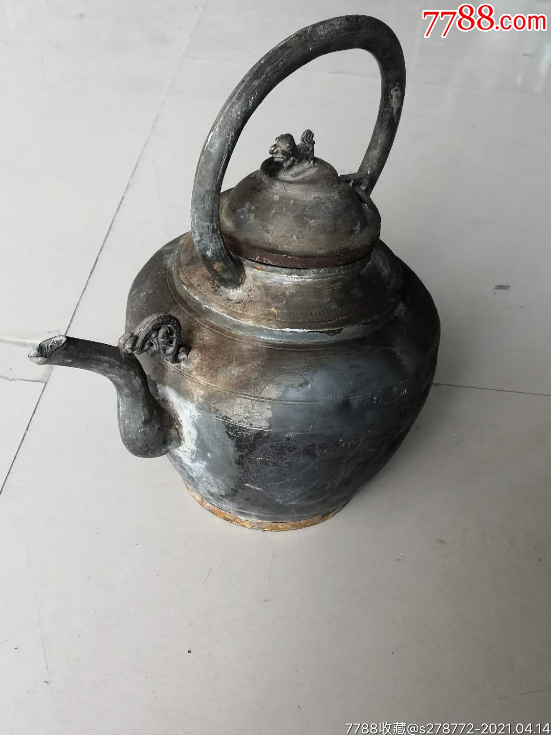 清代满工錾刻锡壶61_价格960元【博达收藏】_第1张_7788商城__七七八