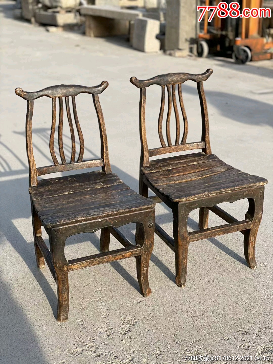 5品99清代老榆木官帽椅品相一流做工精细雕工好完整牢固￥2,6009.