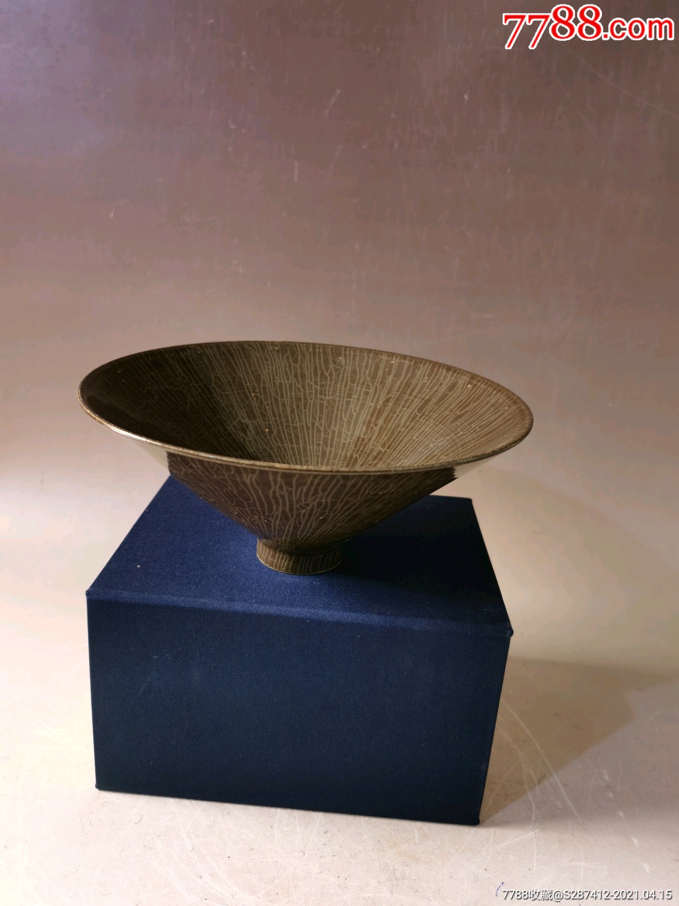 溪口官窑斗笠碗-价格:980元-se79576071-酱釉瓷/紫金釉-零售-7788松花