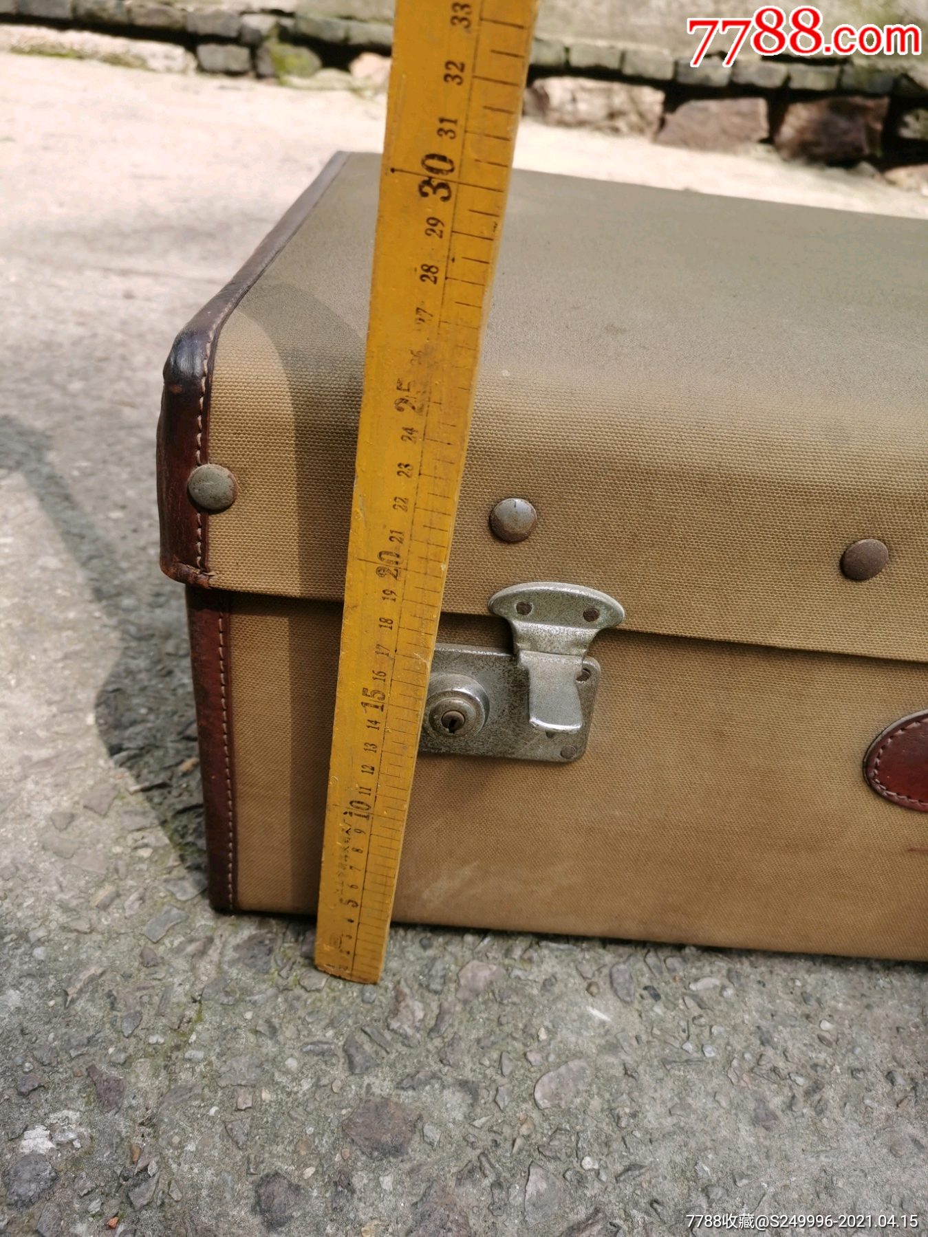 民国帆布老手提箱