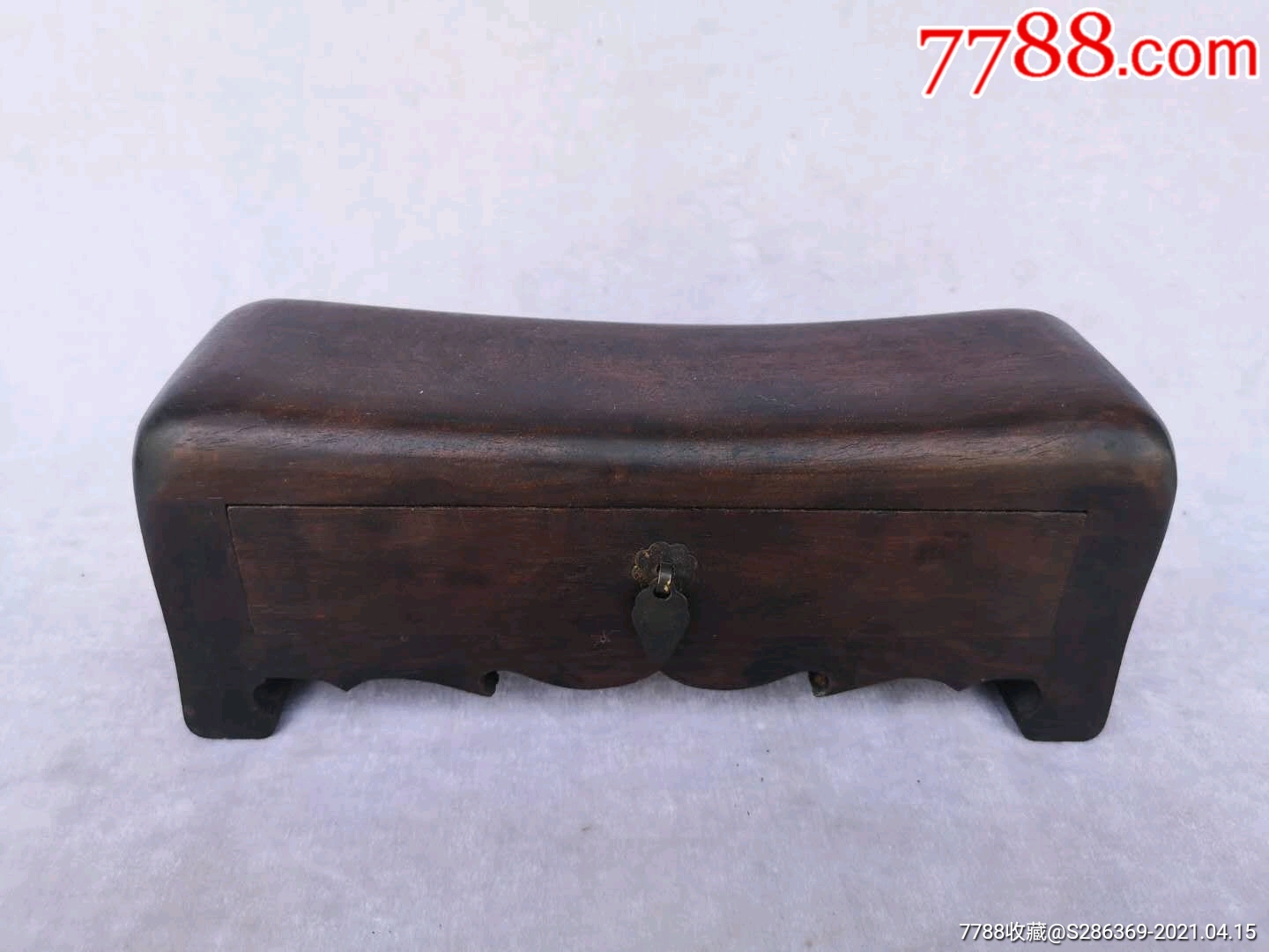 花梨木带抽屉枕头