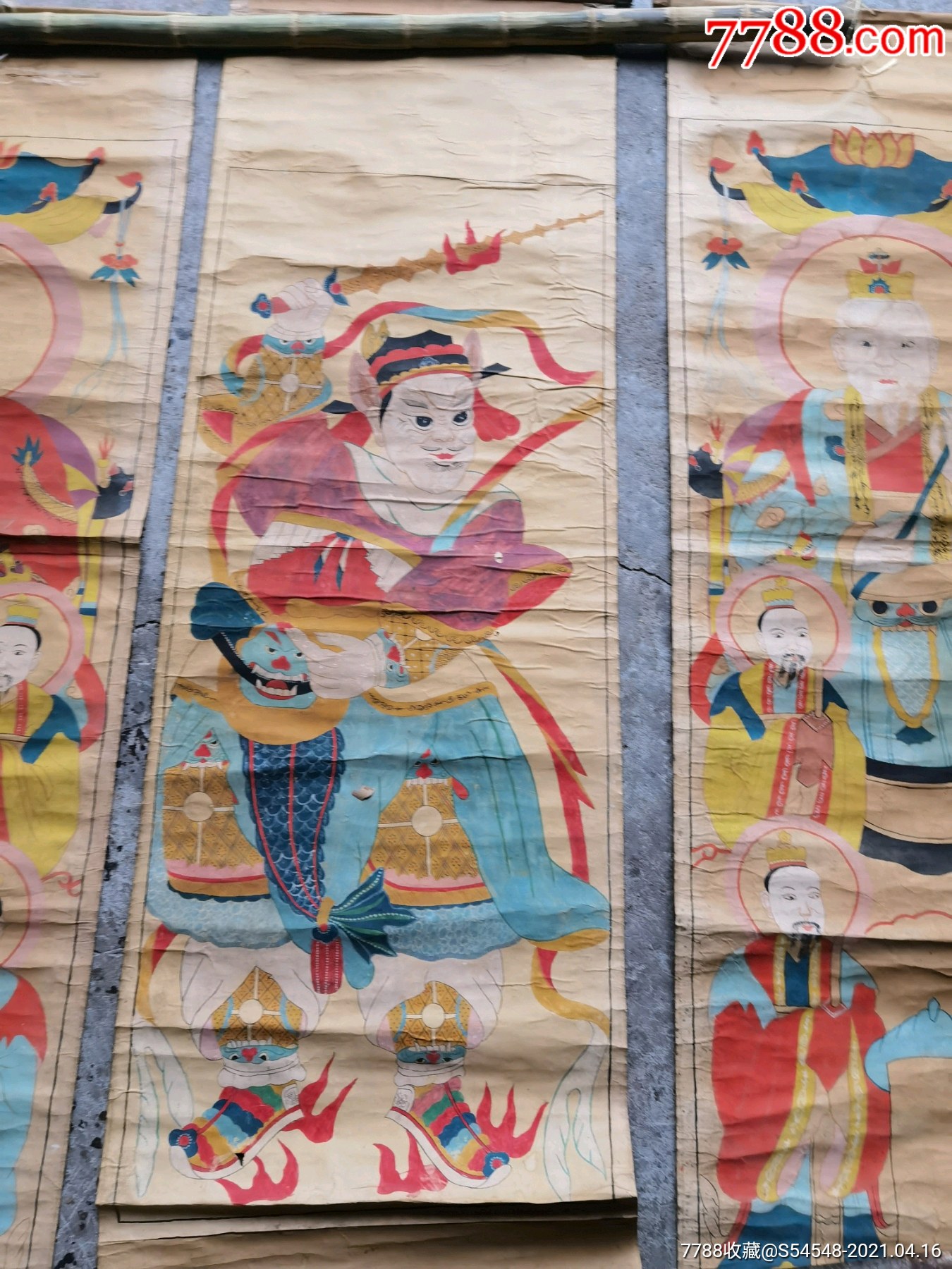 12张道教神仙画,单张140x50cm,三包安全到家