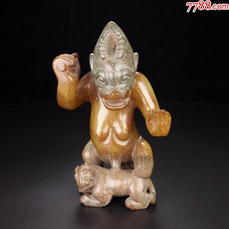 和田玉汉代镇墓兽