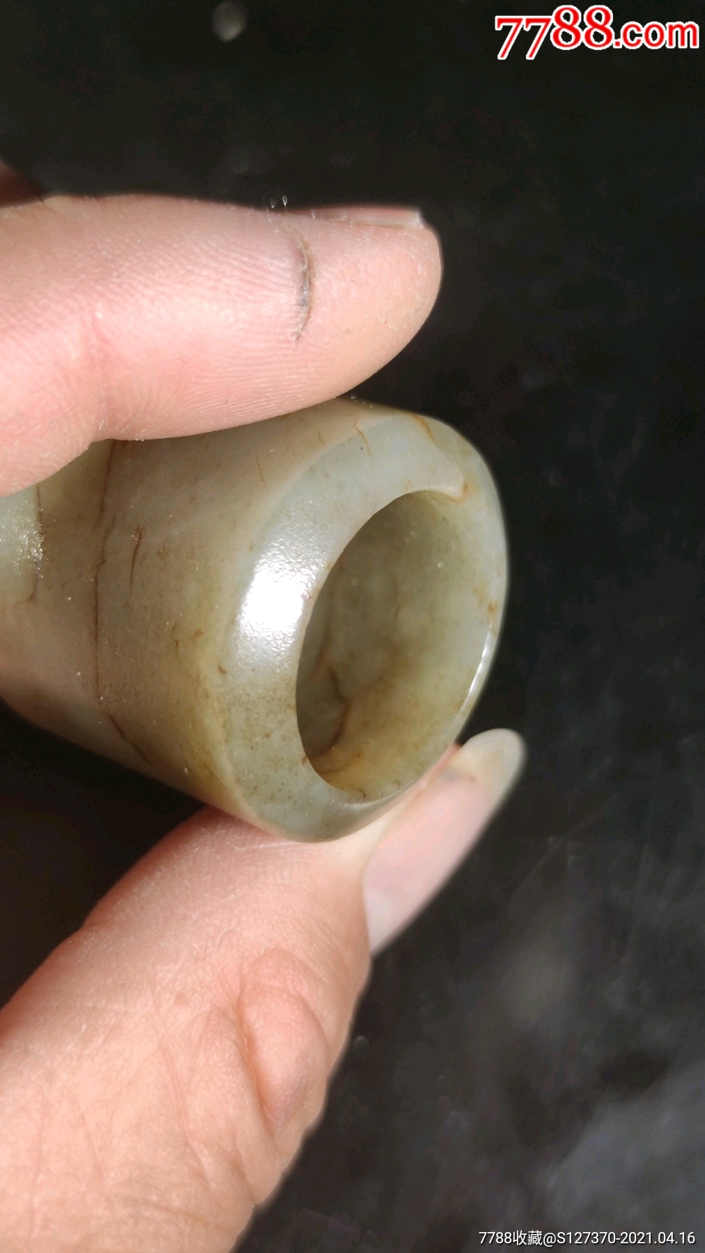 粉丝福利#明清时期和田玉籽料老扳指(一口价)