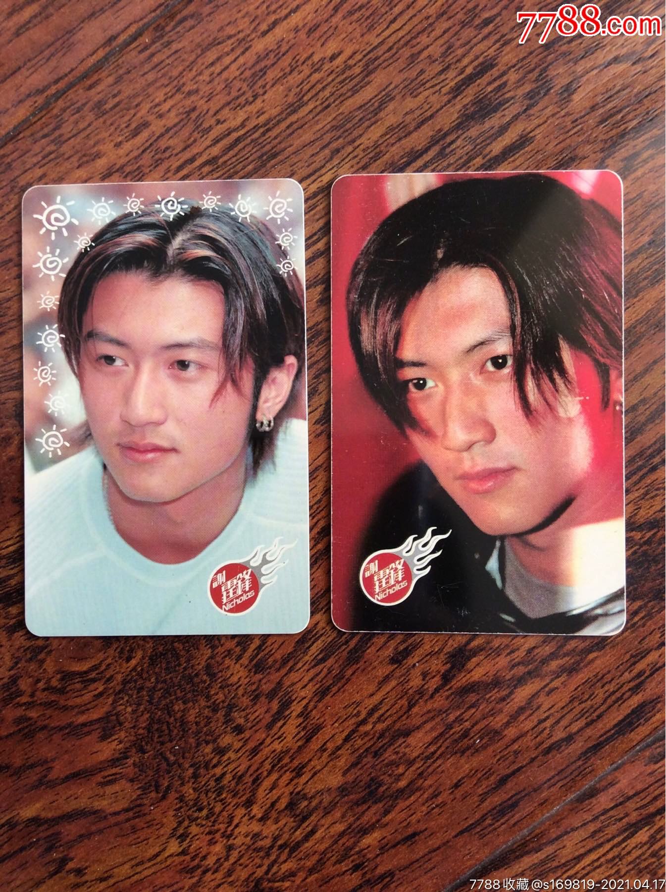 年历卡,两张塑料卡2000年谢霆锋