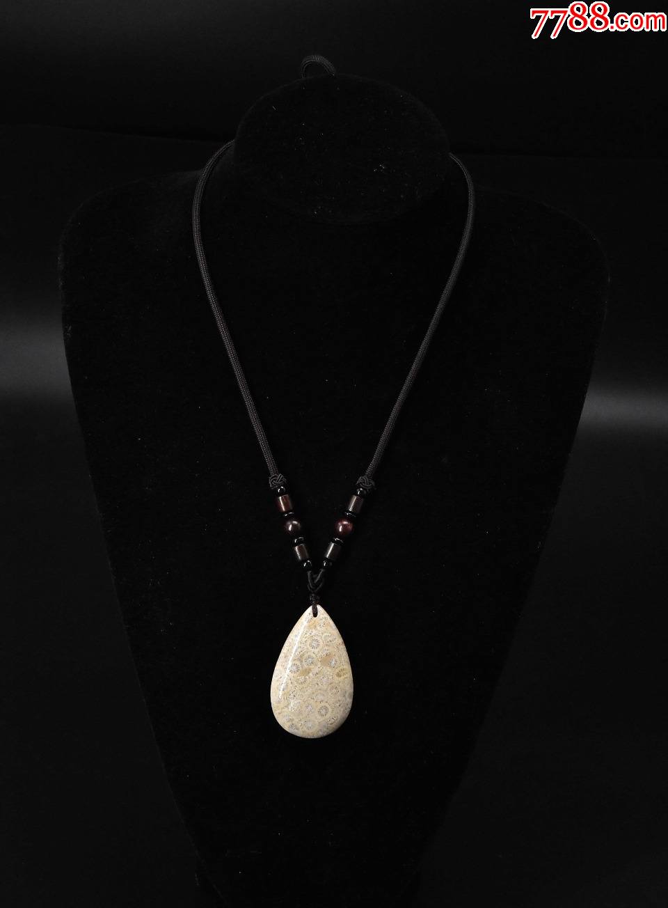 v5211天然透光菊花玉项链菊花玉