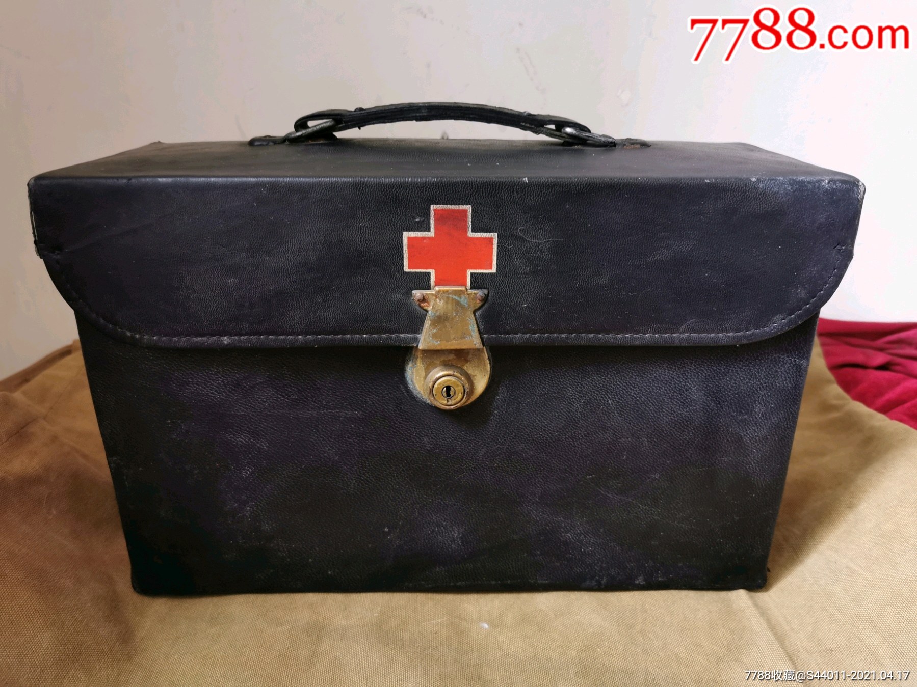 抗战时期皮医药箱,老物件-其他皮制品-7788商城__七