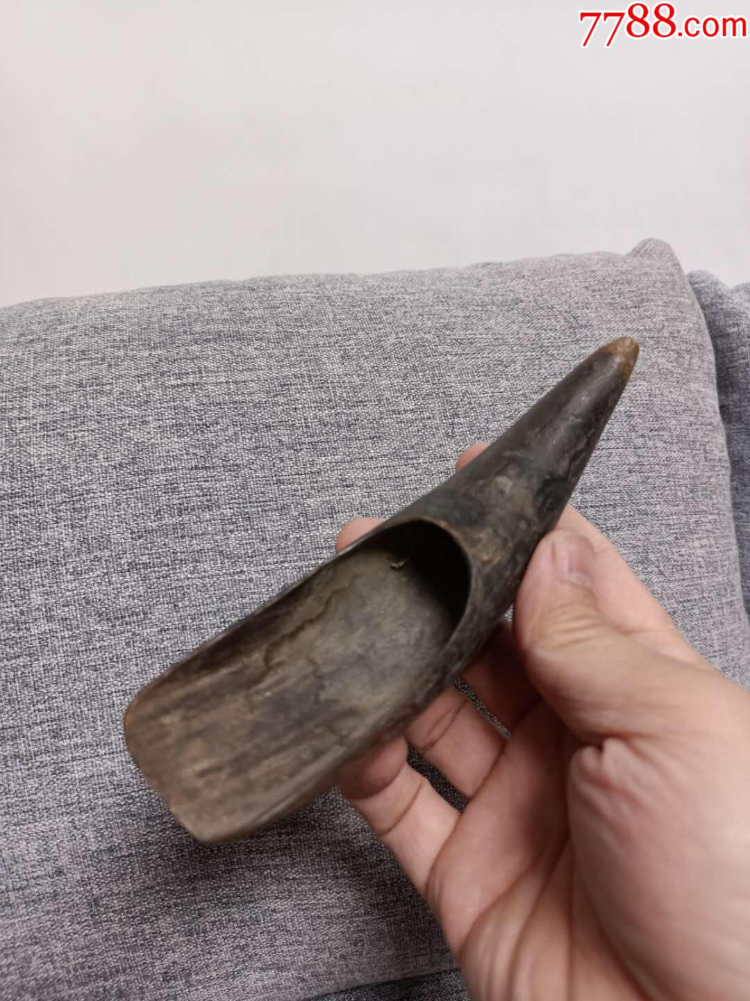 民国时期的老物件中医药器具(角质船型药铲)传承中华文化博大