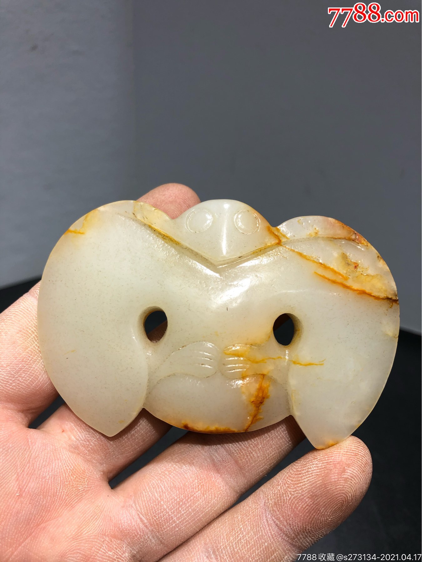老羊脂玉燕子