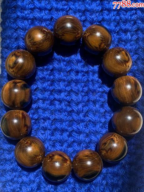 天然千年有机宝石海柳活血波纹18cm手钏