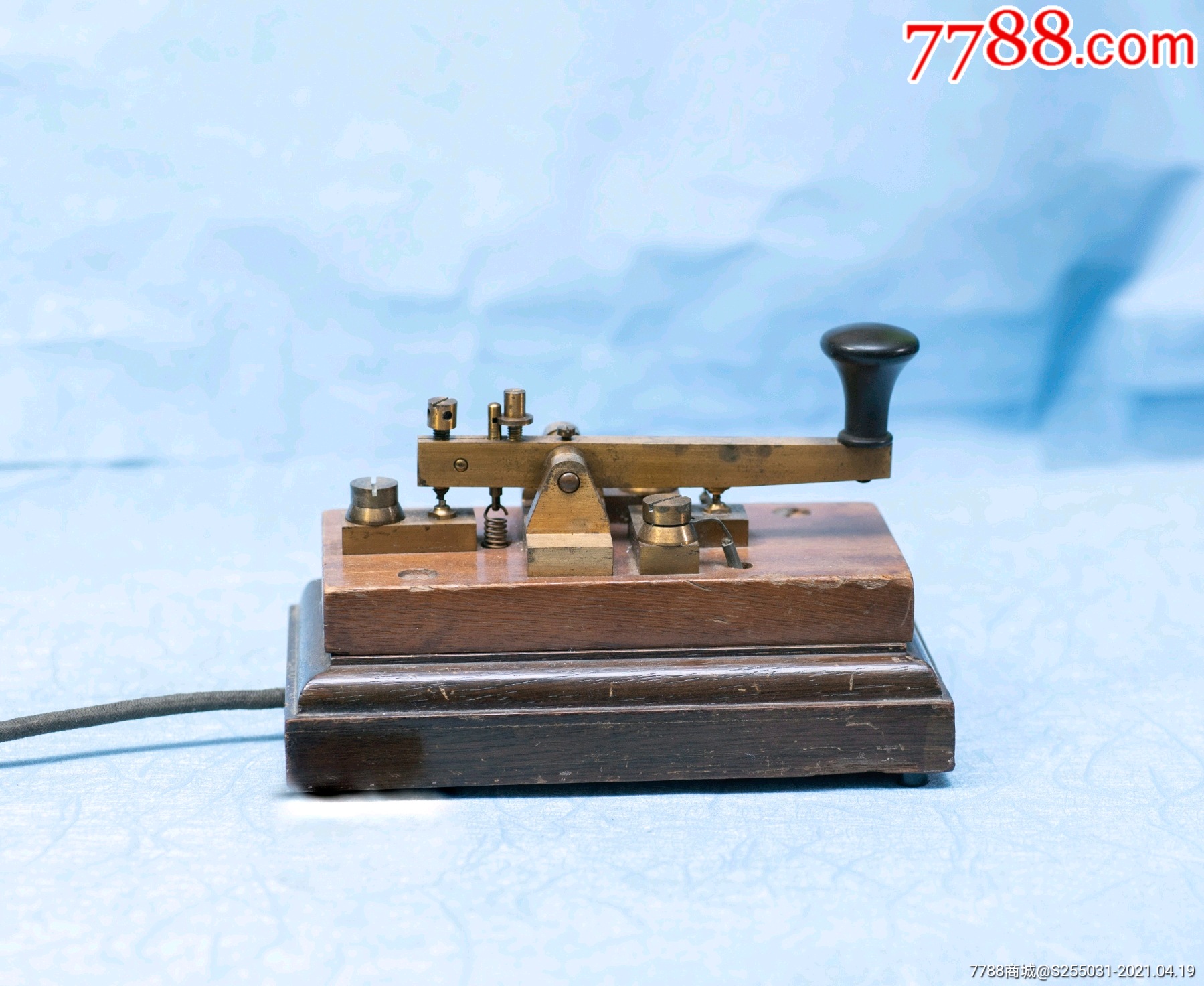 英国艾略特电键古董电报机键非德国容克电键键黄铜电键