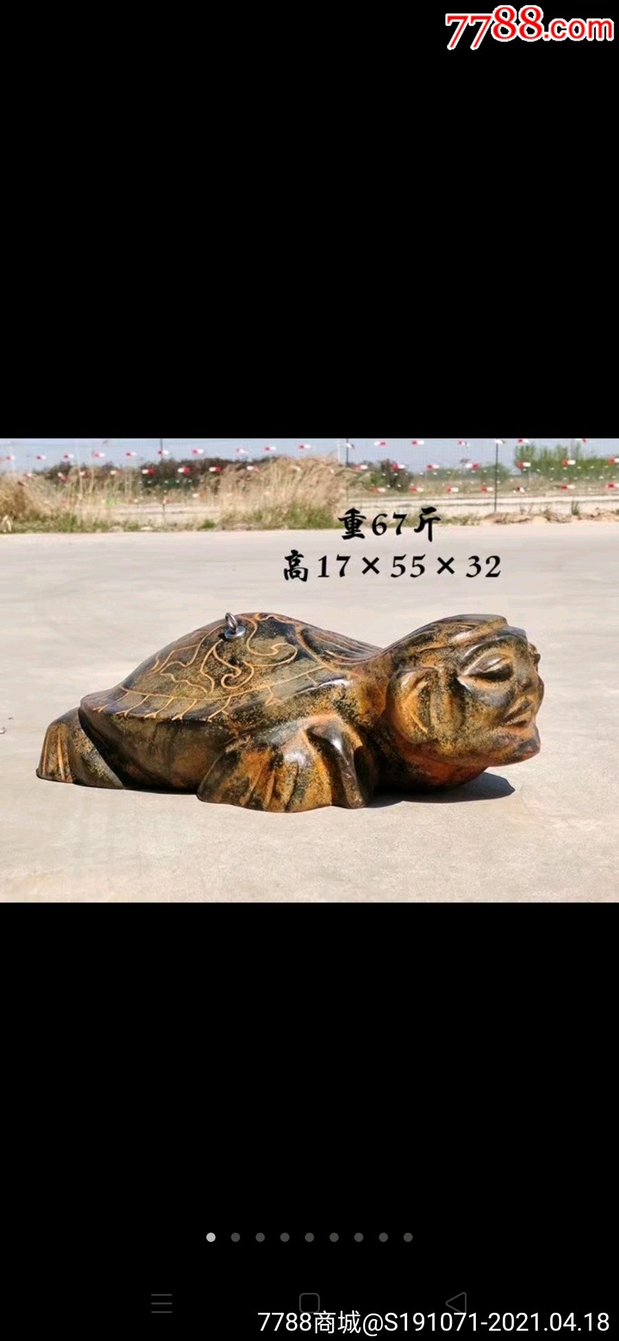 磁性陨石人面龟.