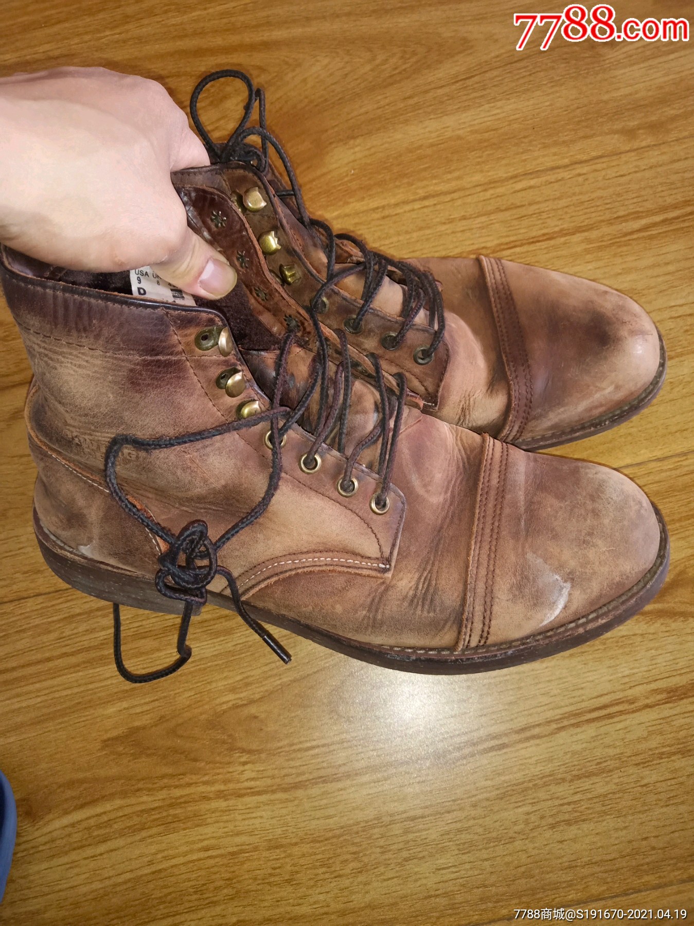 磨砂皮美进口红翼,43码,鞋底长30.