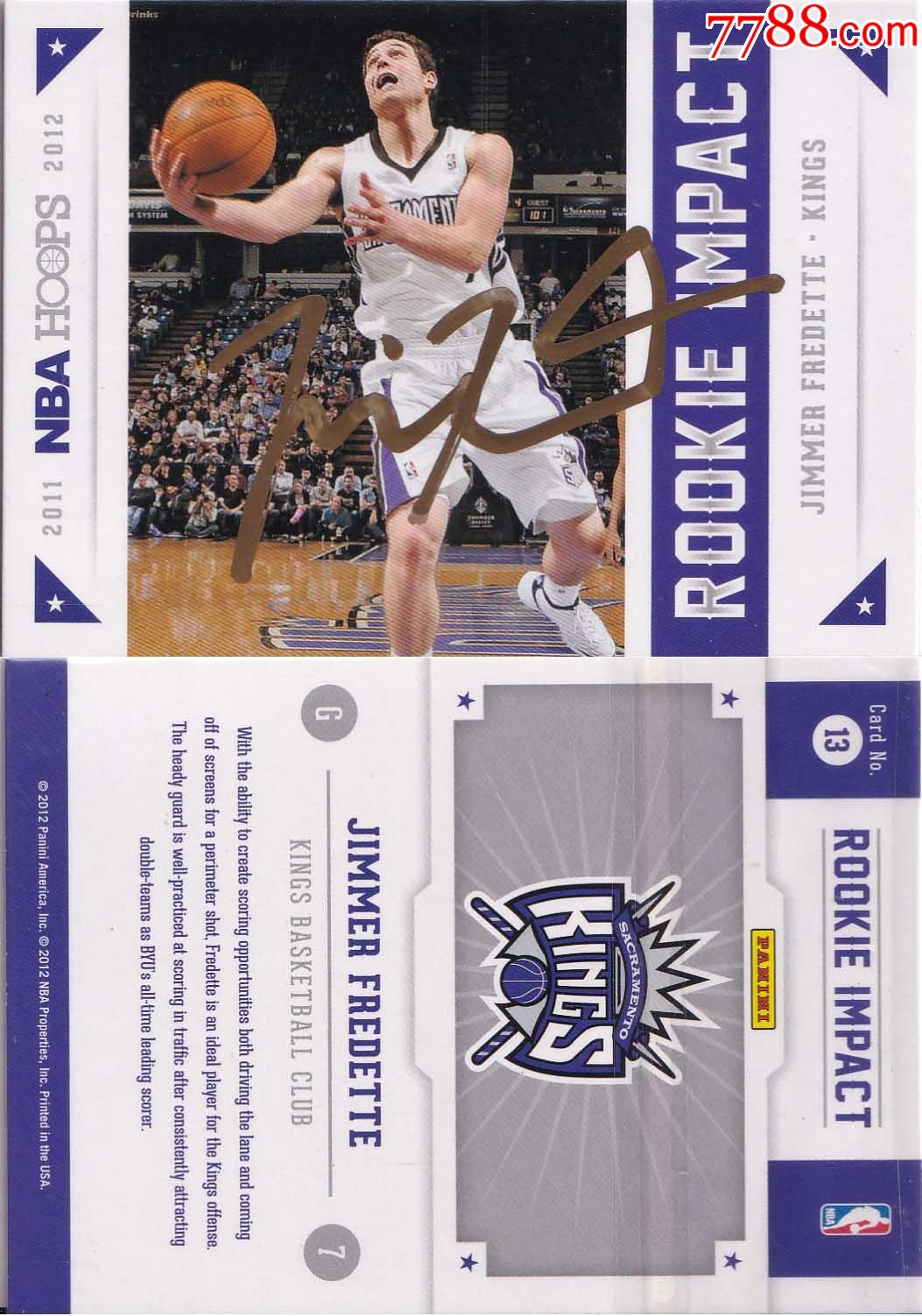 美国nba官方正品弗雷戴特亲笔签名送礼佳品生日礼物珍藏