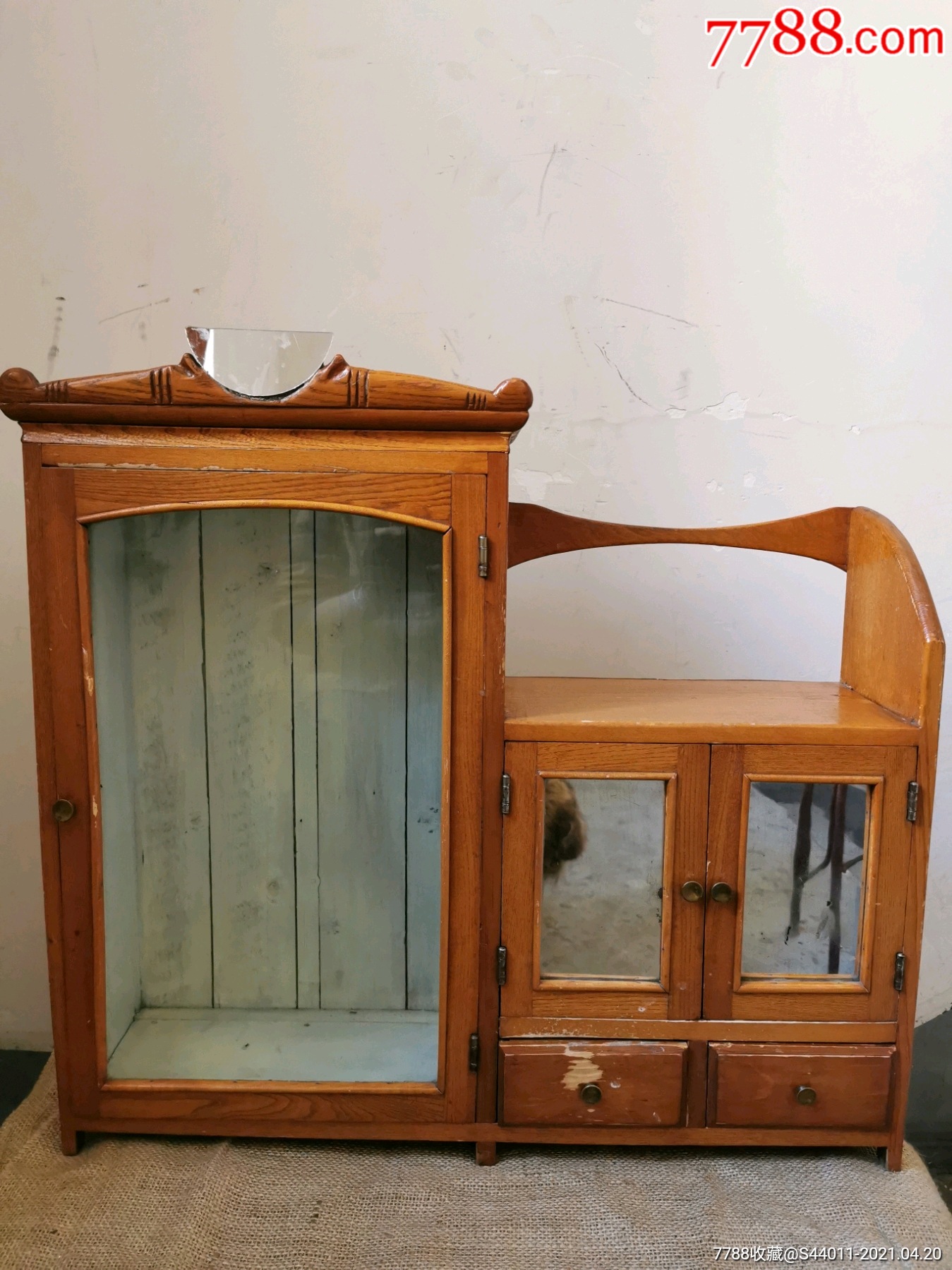 文革木柜式书架,老物件