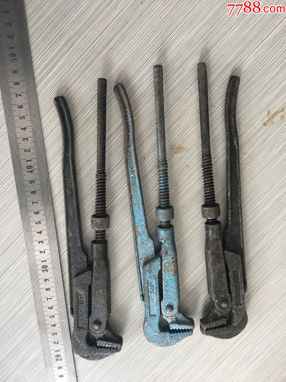 老工具虎头钳3只/组