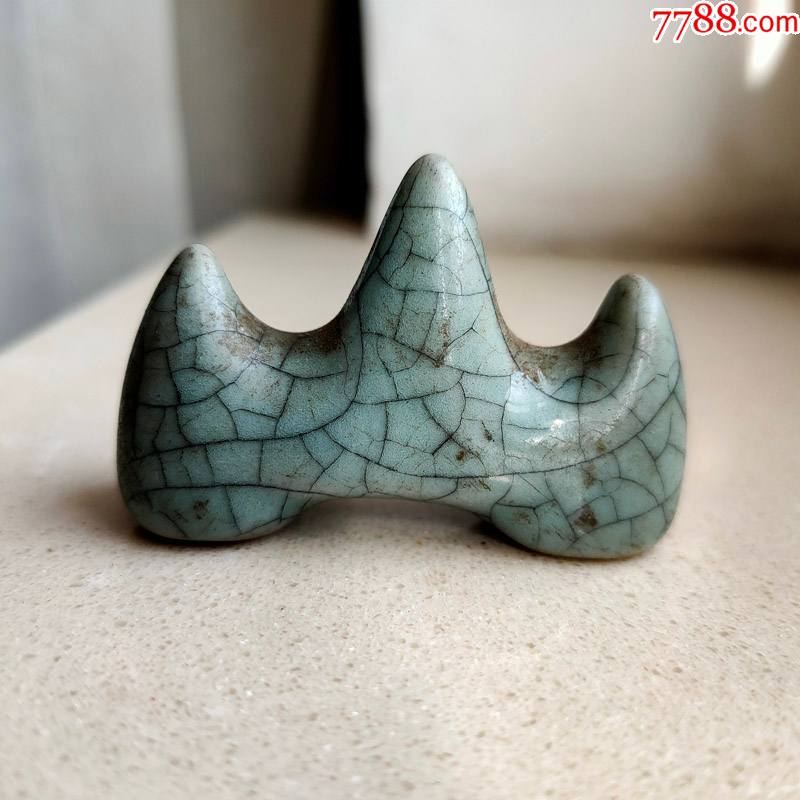 414哥窑山形笔架
