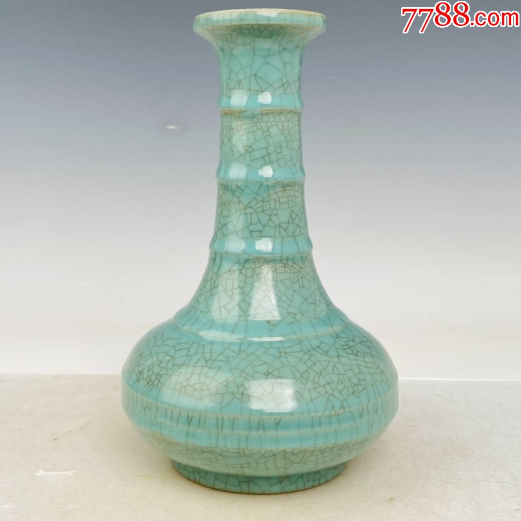 汝瓷故宫编号花瓶高225厘米直径13厘米工艺品