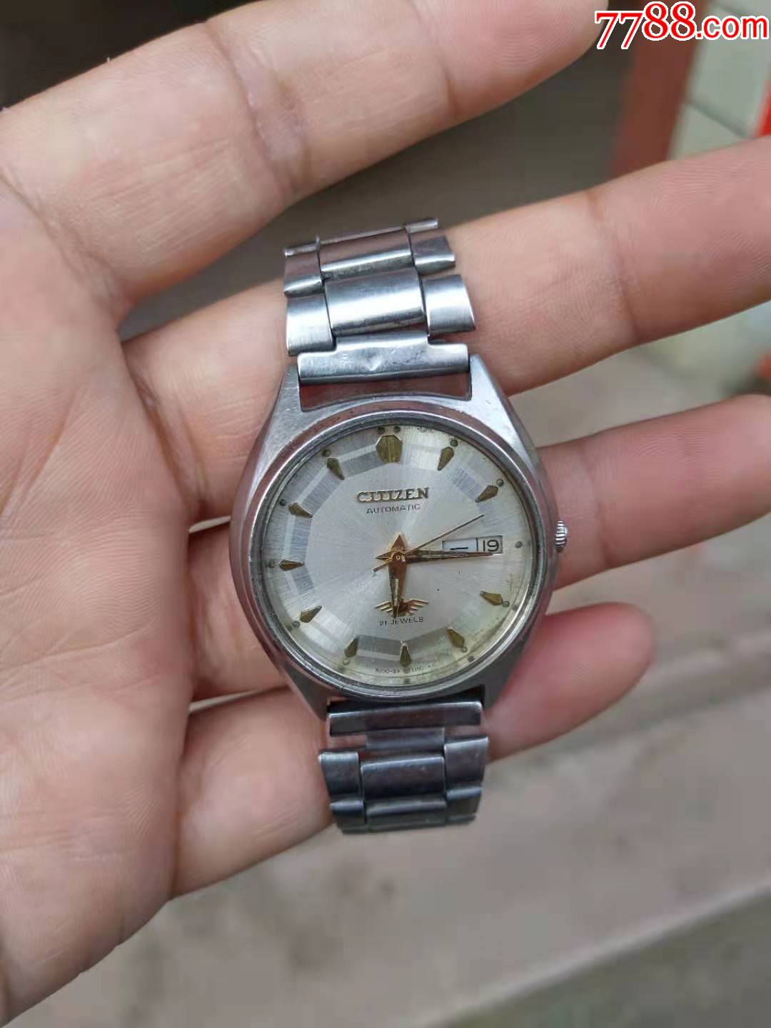 一个21钻日本西铁城全自动手表