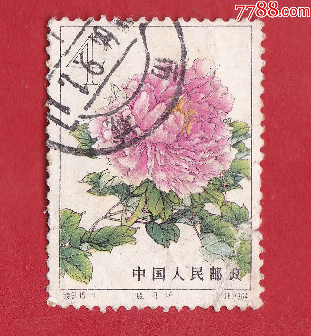 特61牡丹邮票筋票图片