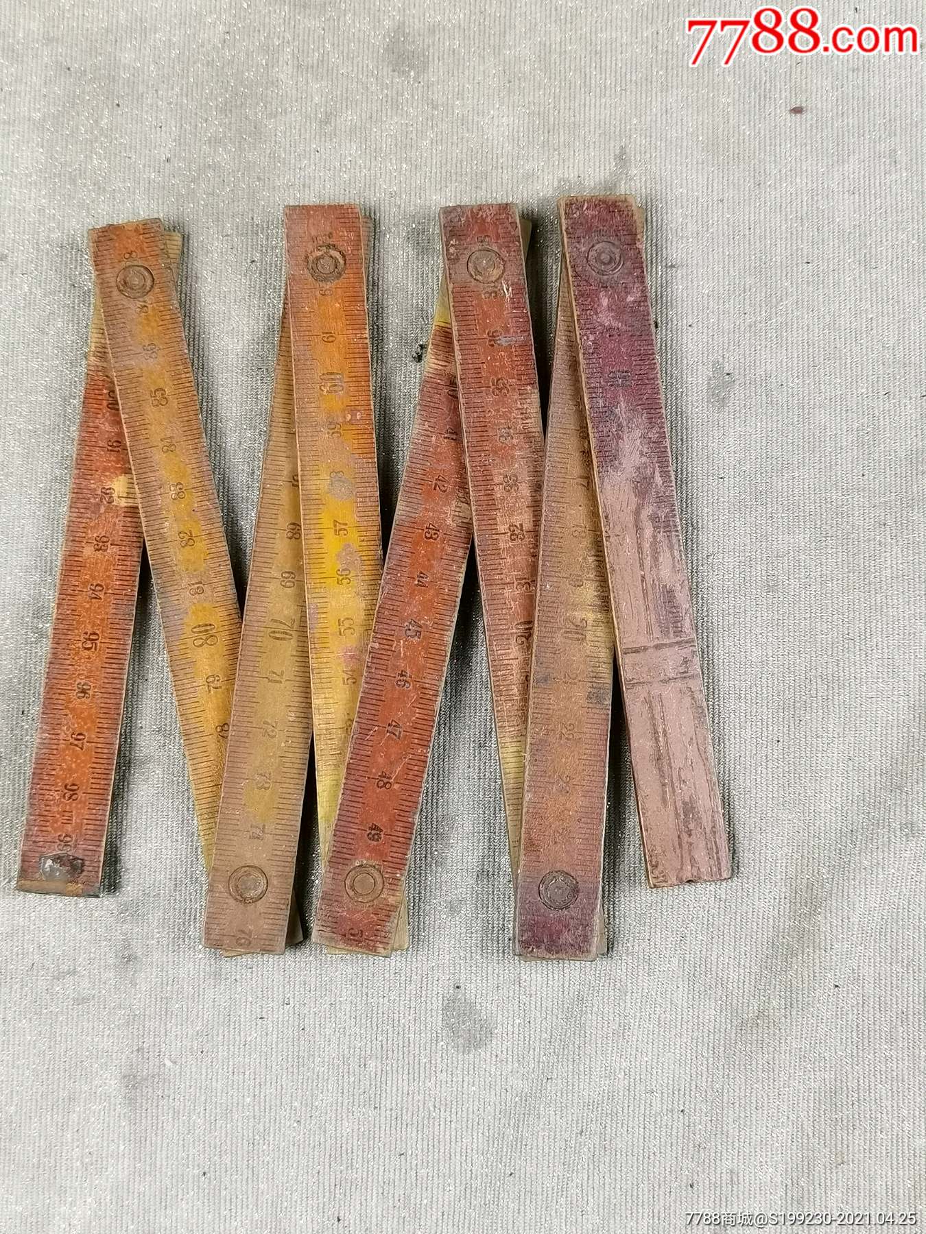 老工具老折尺老木匠工具