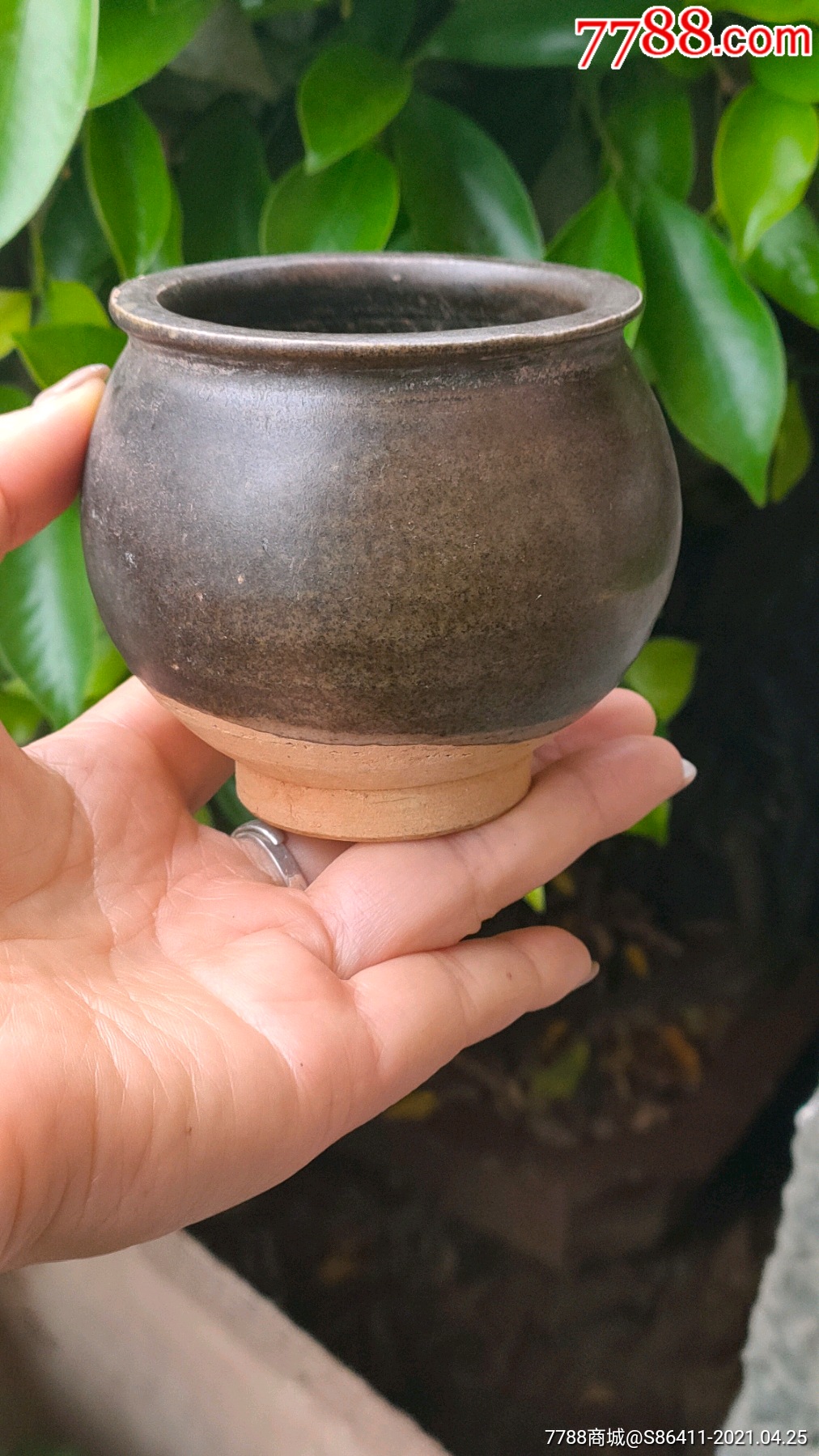 宋代茶叶末釉茶入