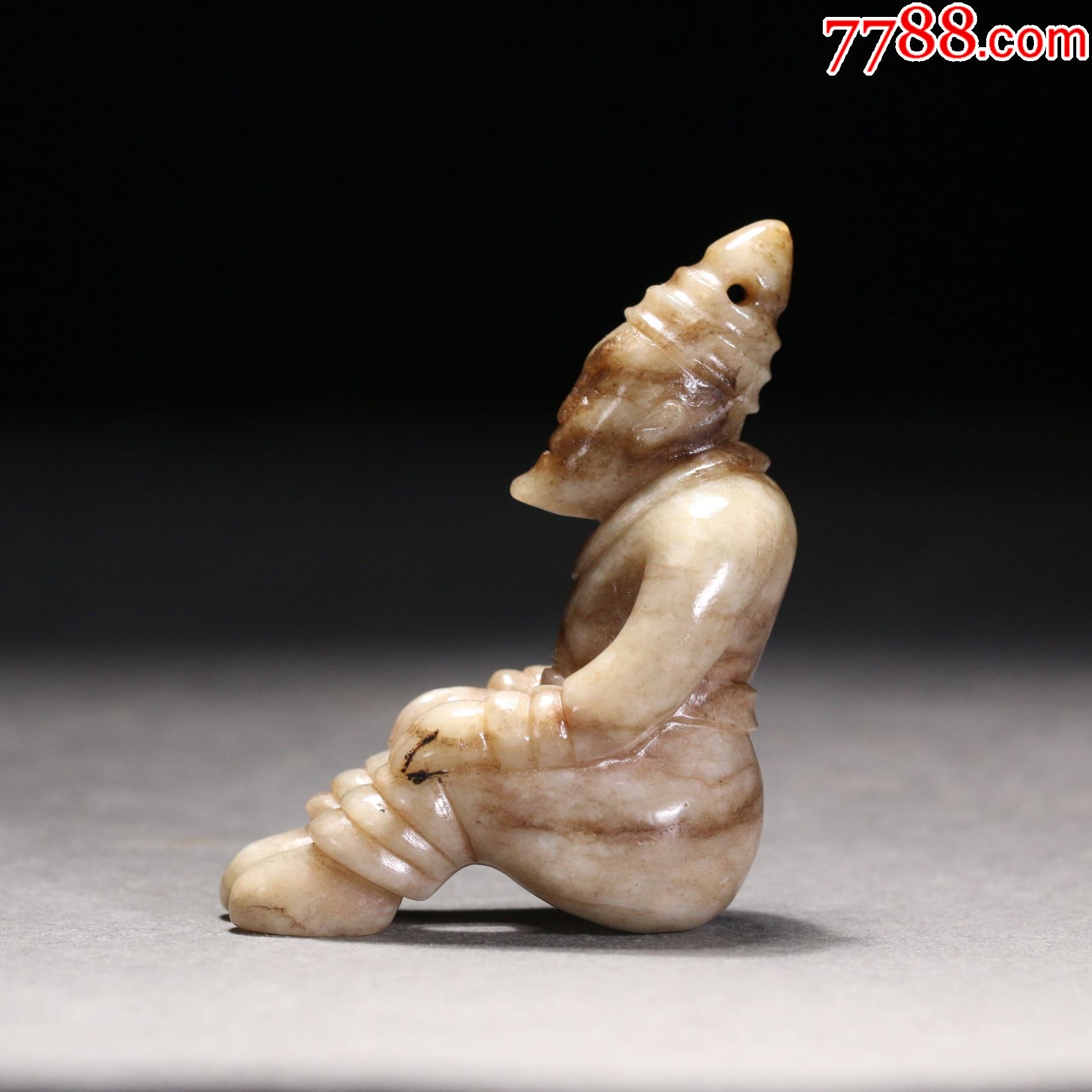 高古玉人物雕件