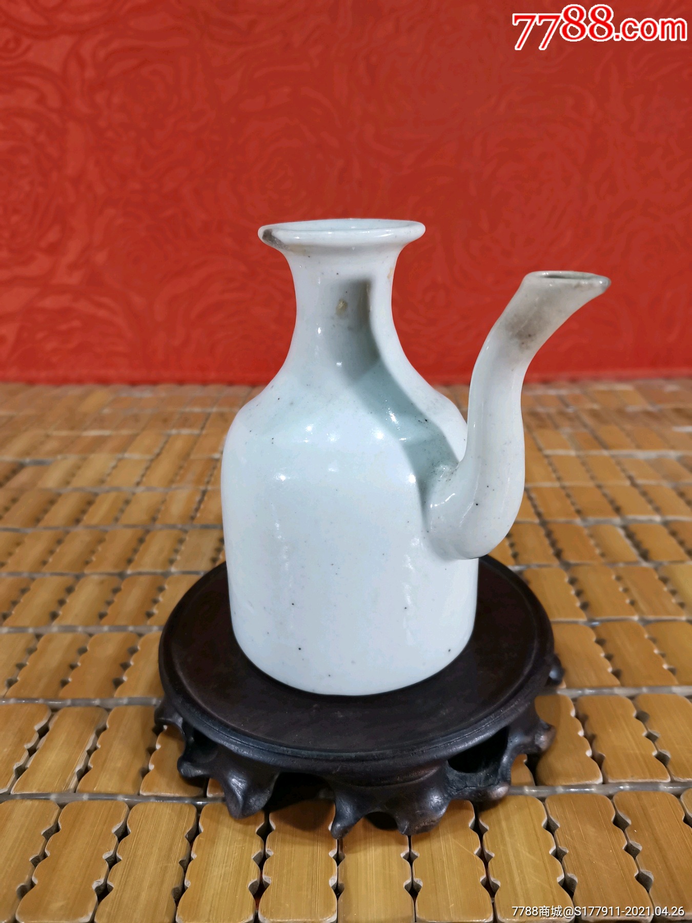 民国白釉酒壶_第1张_7788陶瓷