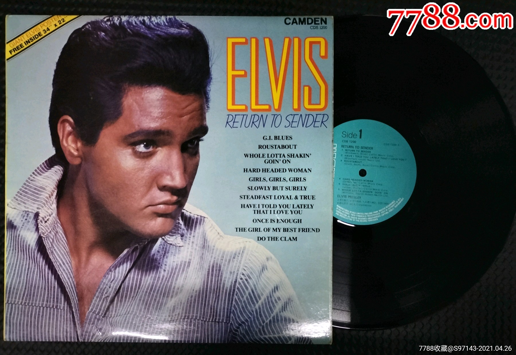 黑胶唱片:猫王elvis.presley