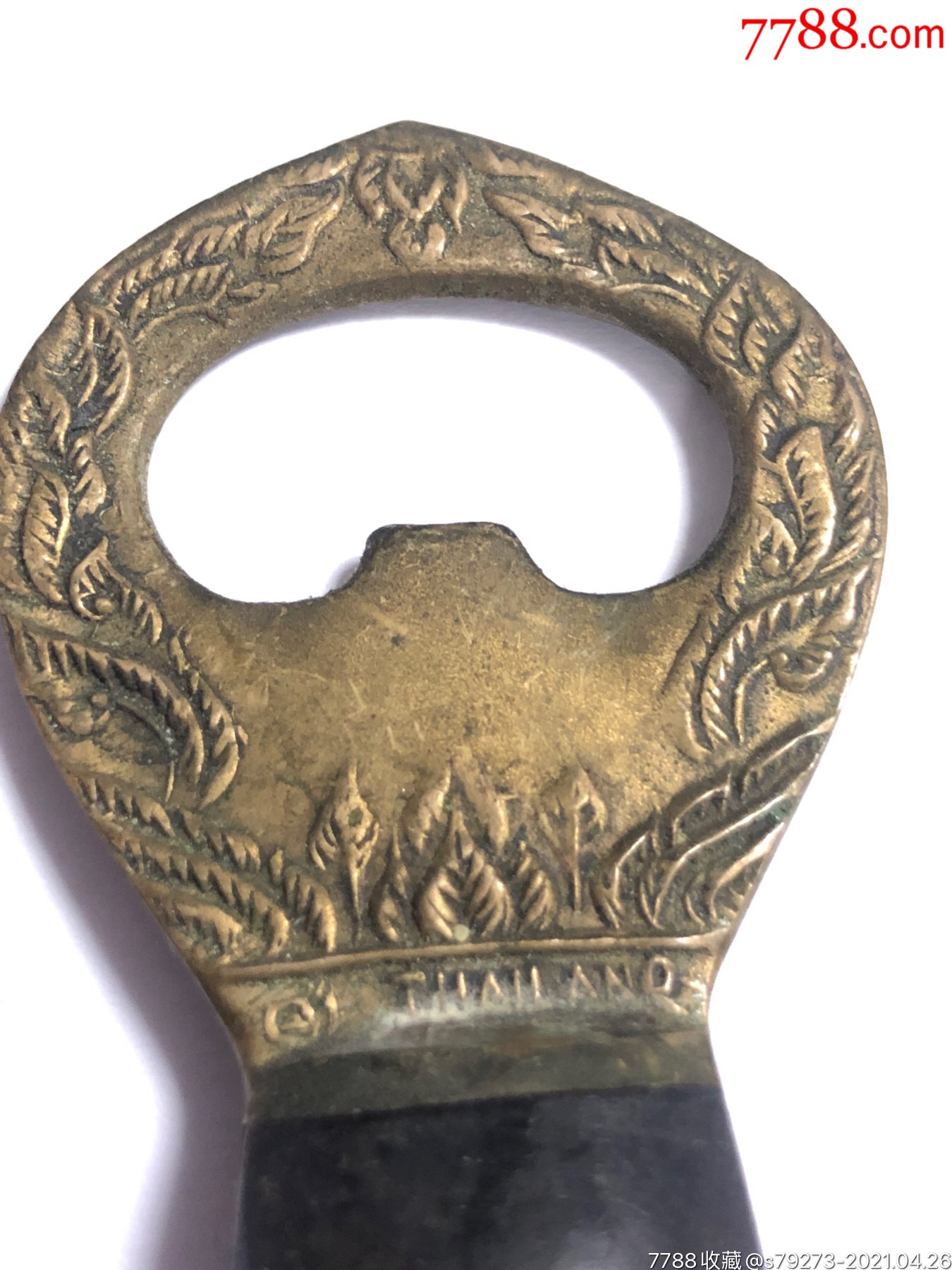 民国:大上海红木柄铜开瓶器