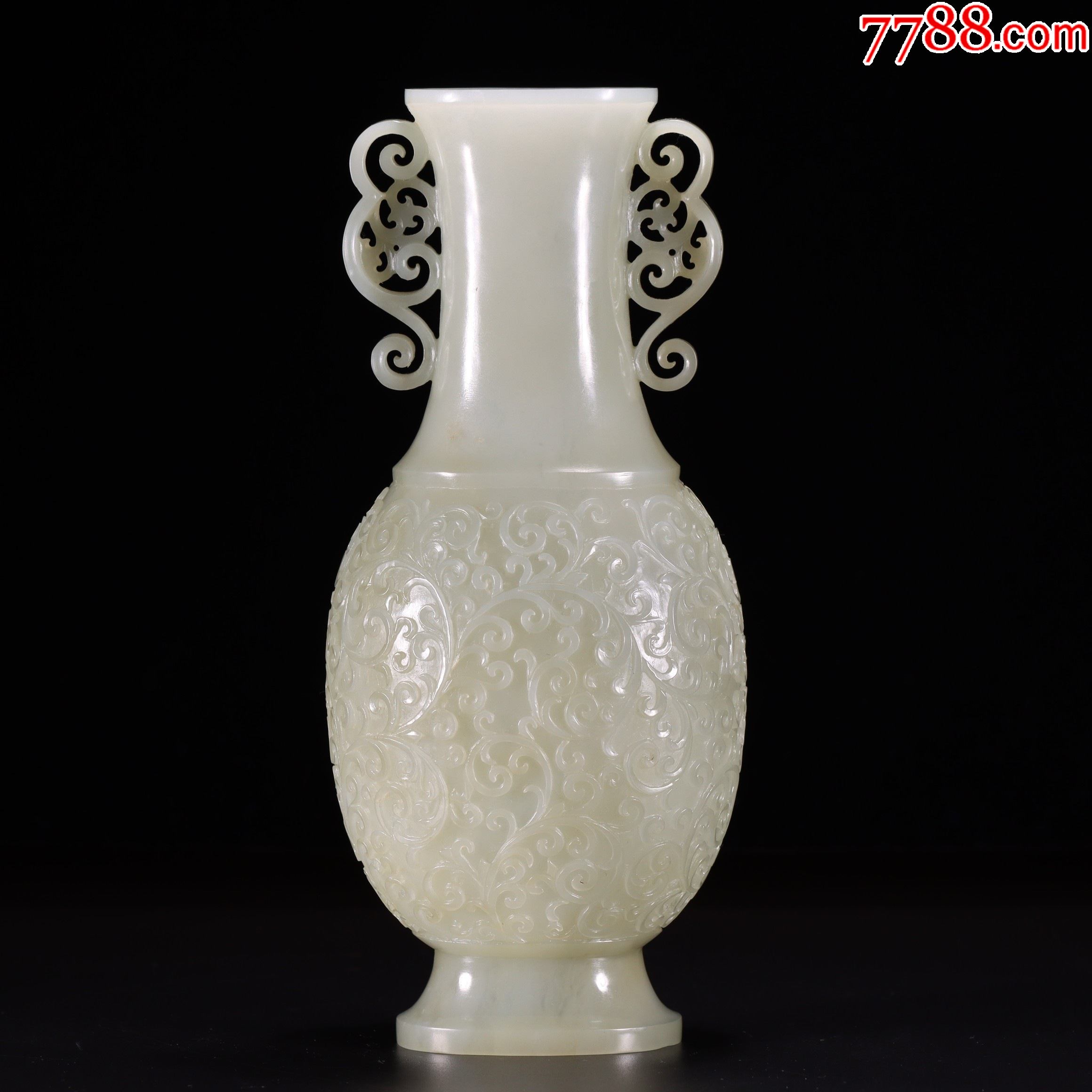 和田玉花卉工瓶