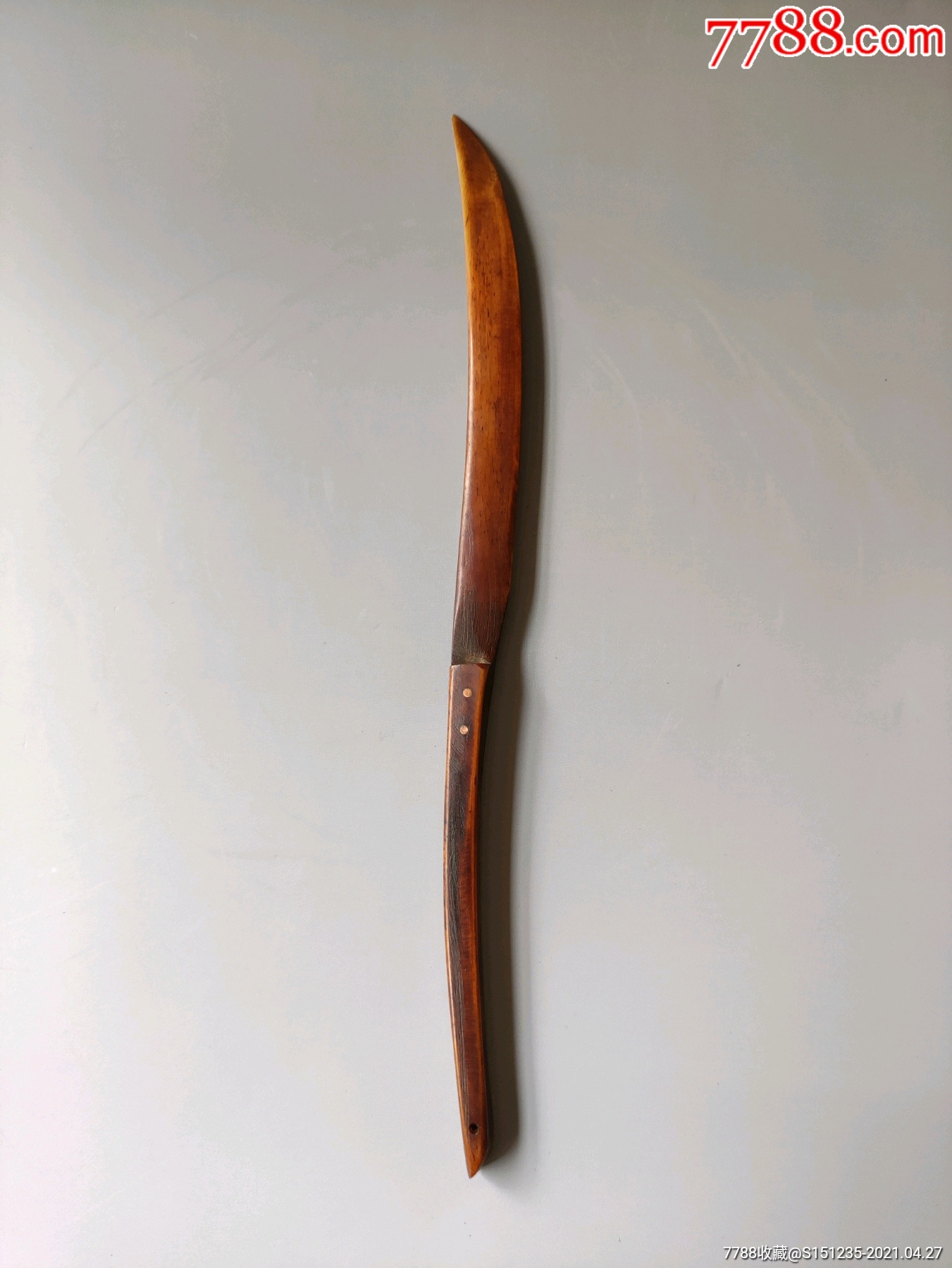 民国骨质裁纸刀裁宣纸很不错喜欢的不要错过细节如图