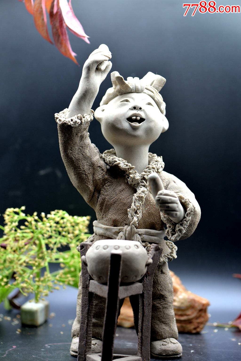 陕西泥塑老腔系列-价格:350元-se79850836-泥人张/泥塑-零售-7788收藏