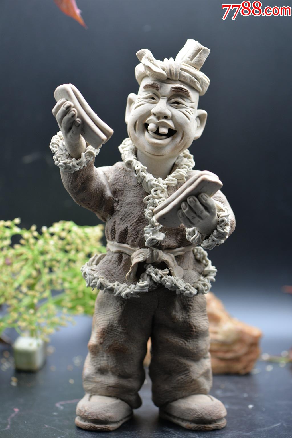 陕西泥塑作品(老腔系列之一)-价格:350元-se79851056-泥人张/泥塑