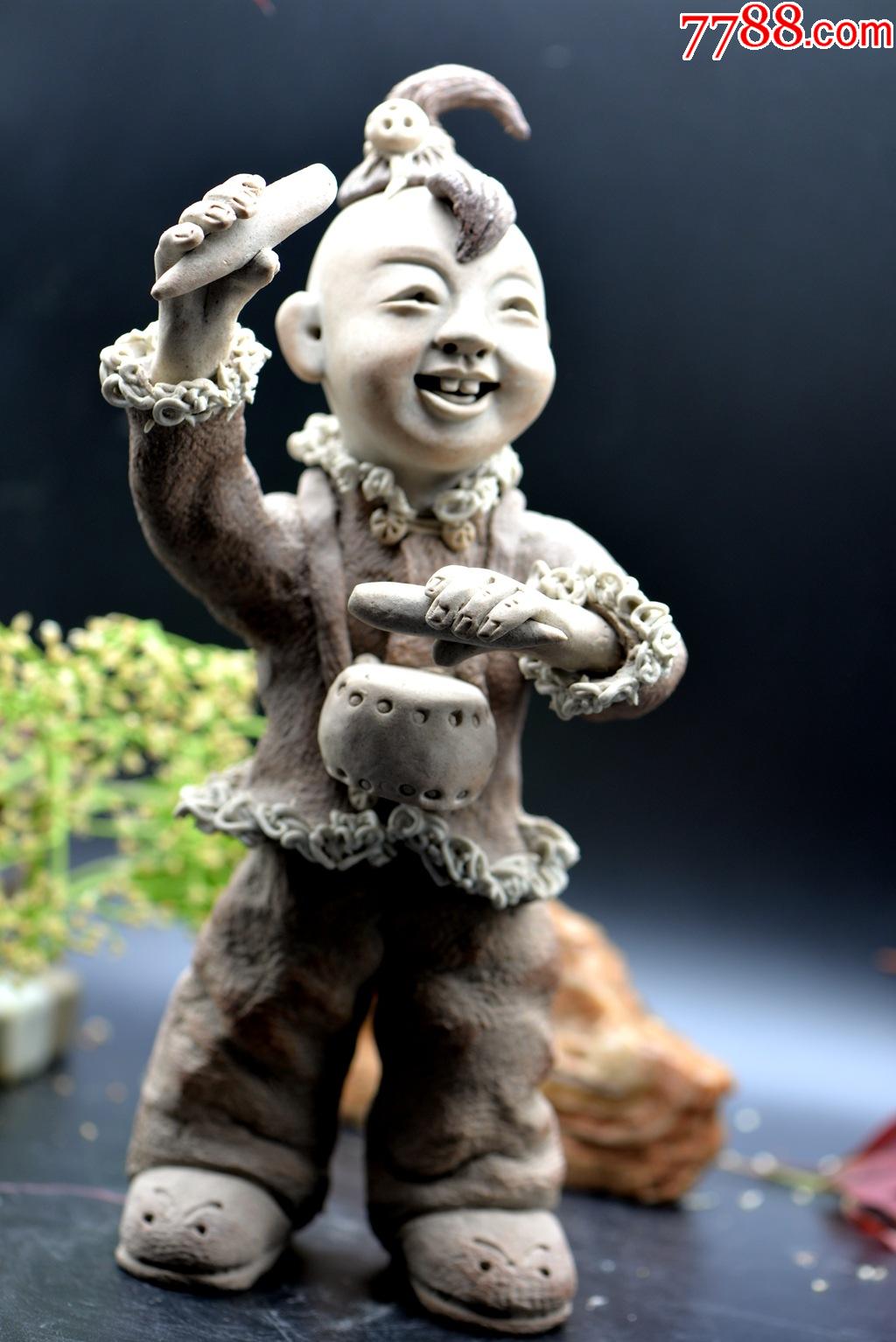 陕西泥塑老腔系列_泥人张/泥塑_珀翠阁【7788收藏__收藏热线】