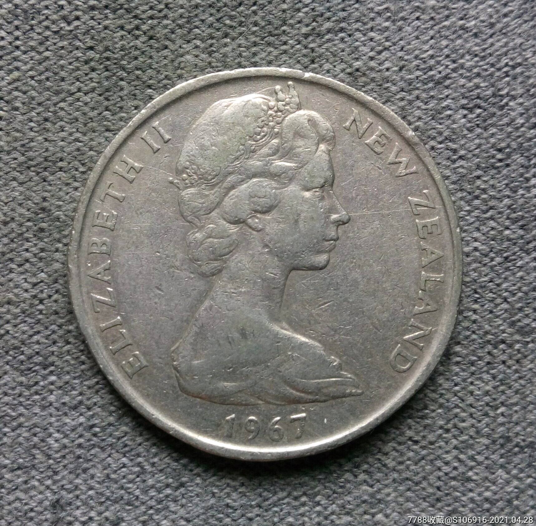 1967年新西兰50分-外国钱币-7788收藏