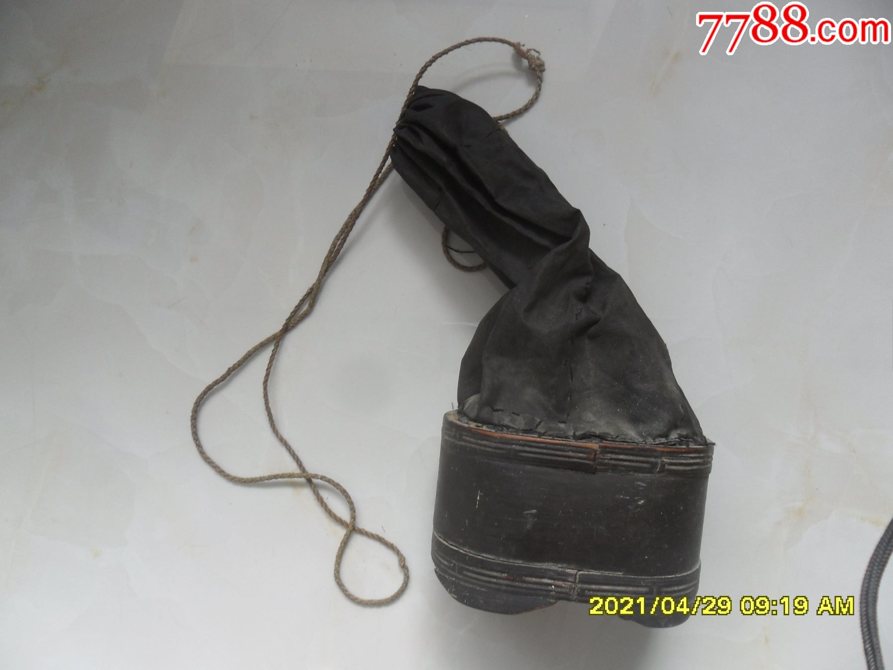 清代鹌鹑笼,布袋完好(品相不错)