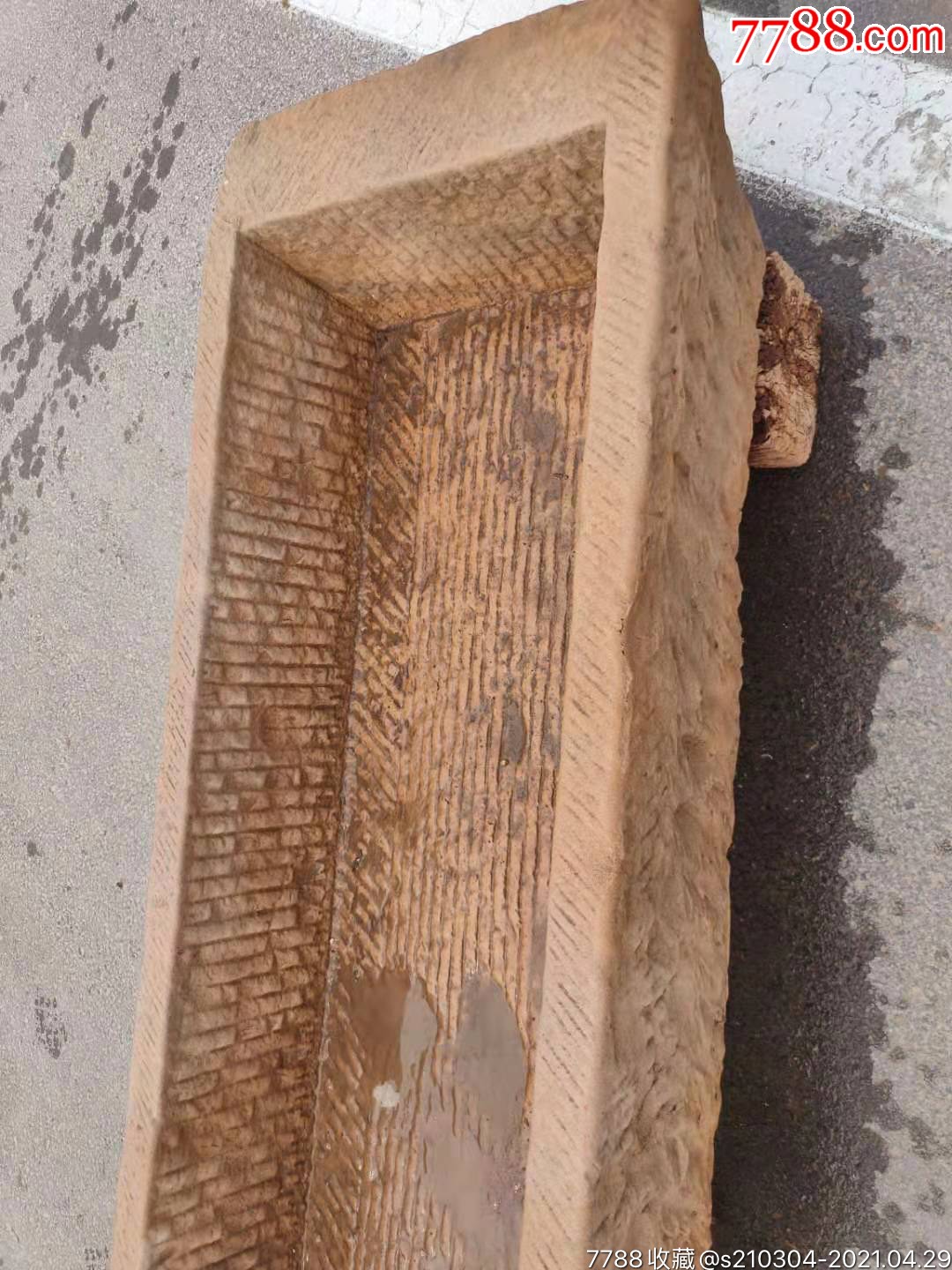 清代温石大马槽,品相一流如图,器型独特漂亮,够上够宽,别墅小院,养鱼