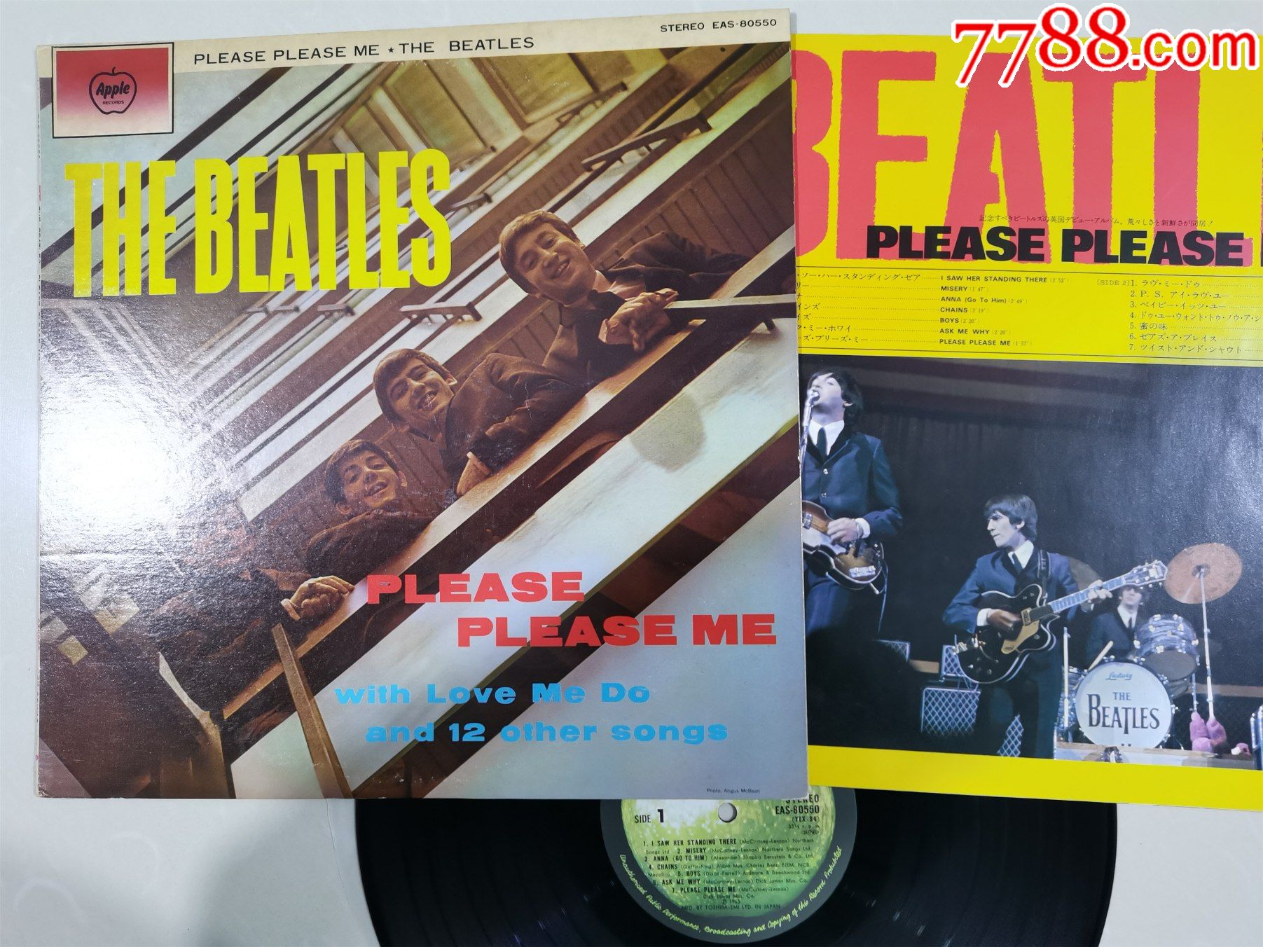 稀有63年版披头士thebeatles摇滚黑胶唱片lp罕见