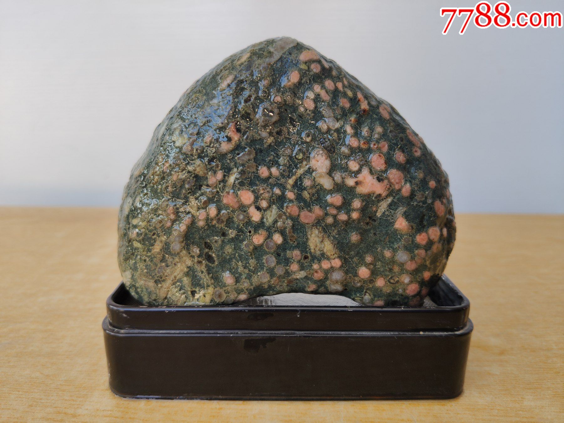 新进洛阳梅花石原石1857"红桃梅"(色彩美艳,石型好)_价格12元【共城藏
