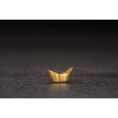 “天津振兴加炼赤金”一两元宝金锭(se79915433)_7788收藏__收藏热线