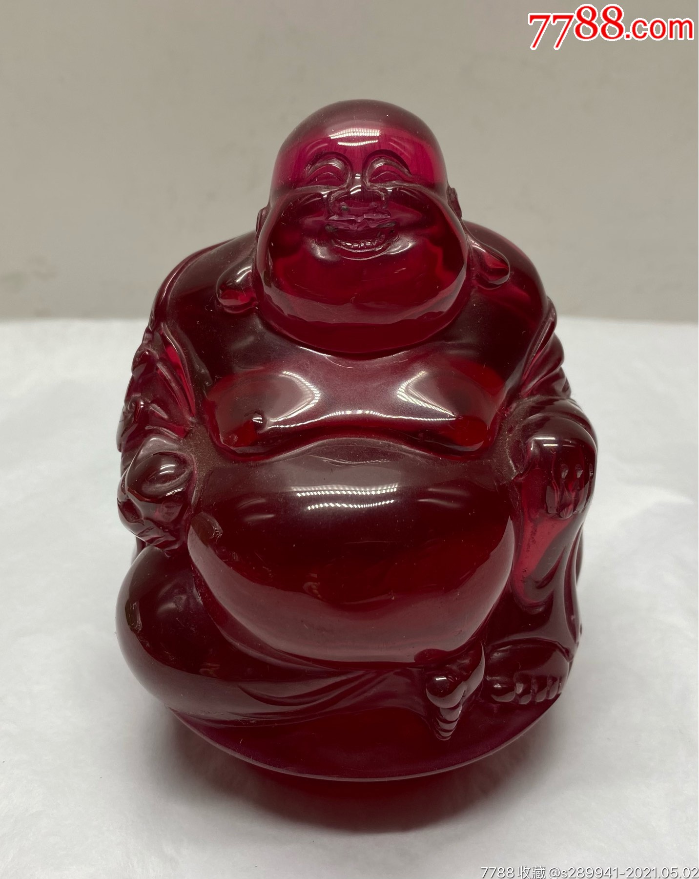红宝石笑口常开佛摆件