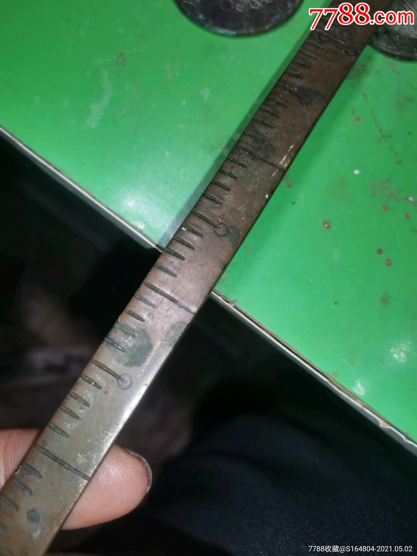 老铜尺子刻赤道二字