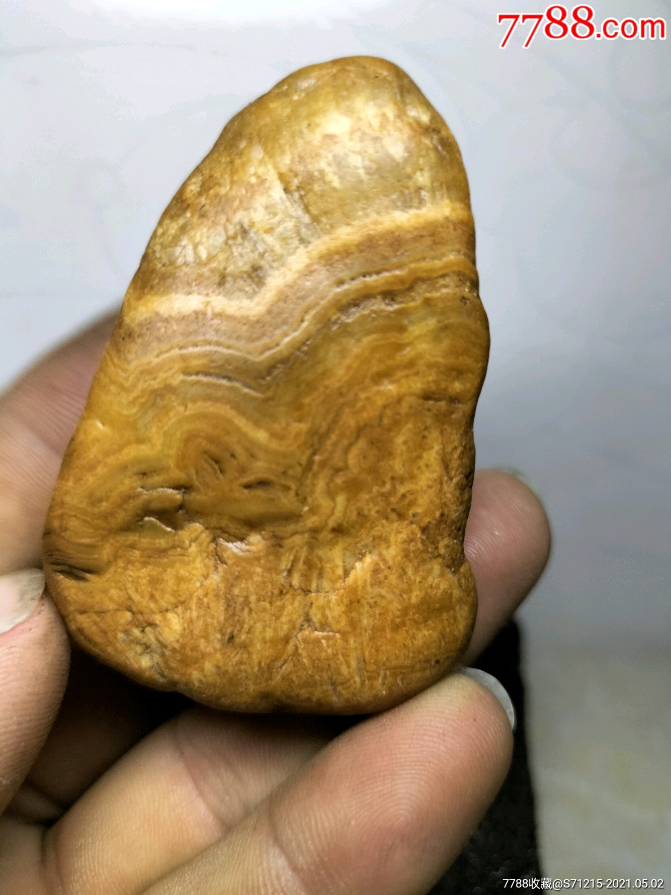 天然水冲黄蜡石手玩石观赏石雅石玛瑙纹晶蜡小籽